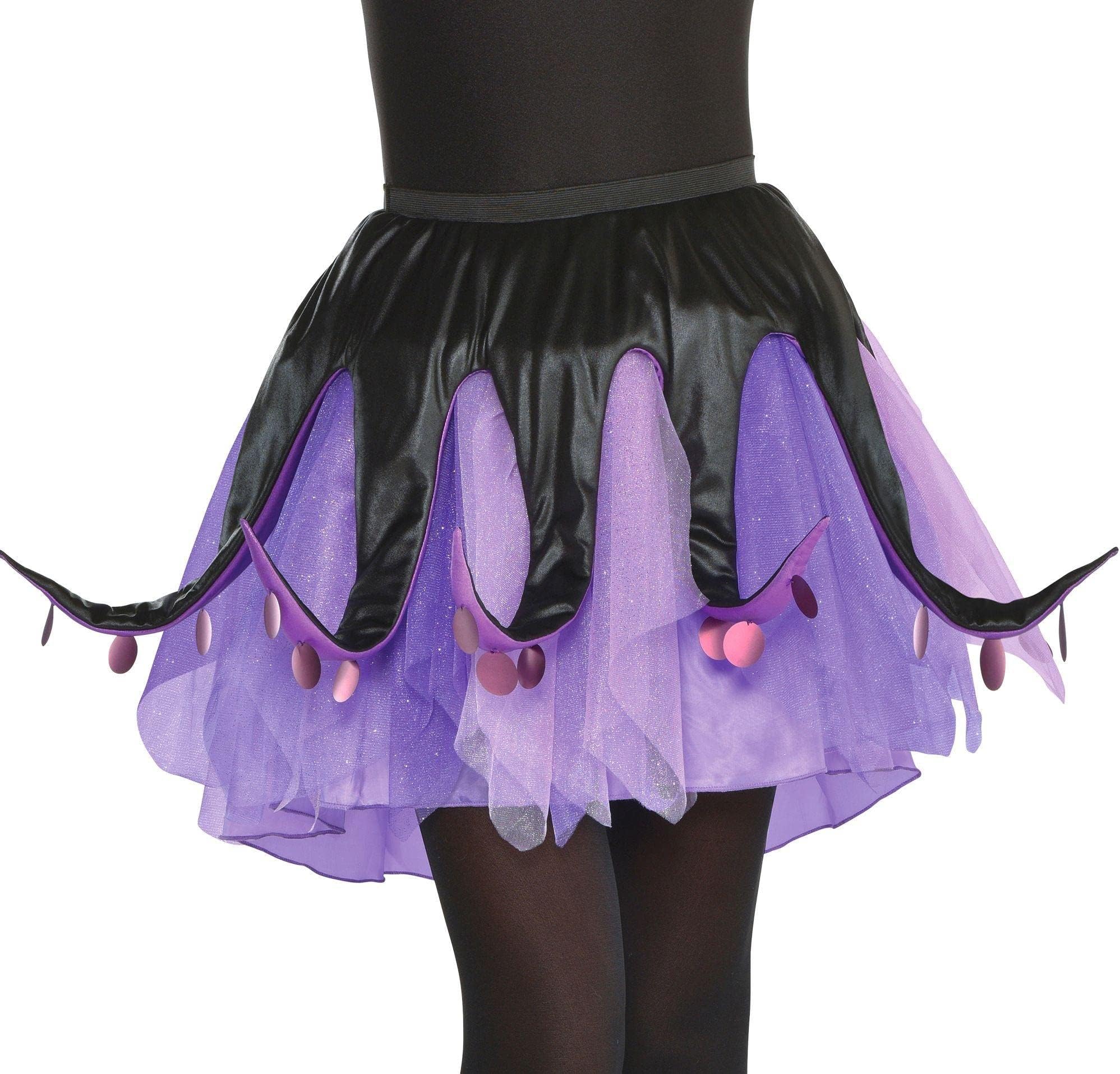 SUIT YOURSELF Ursula Tutu for Adults, The Little Mermaid, Standard Size, with Black and Purple Tentacles on Mesh Skirt