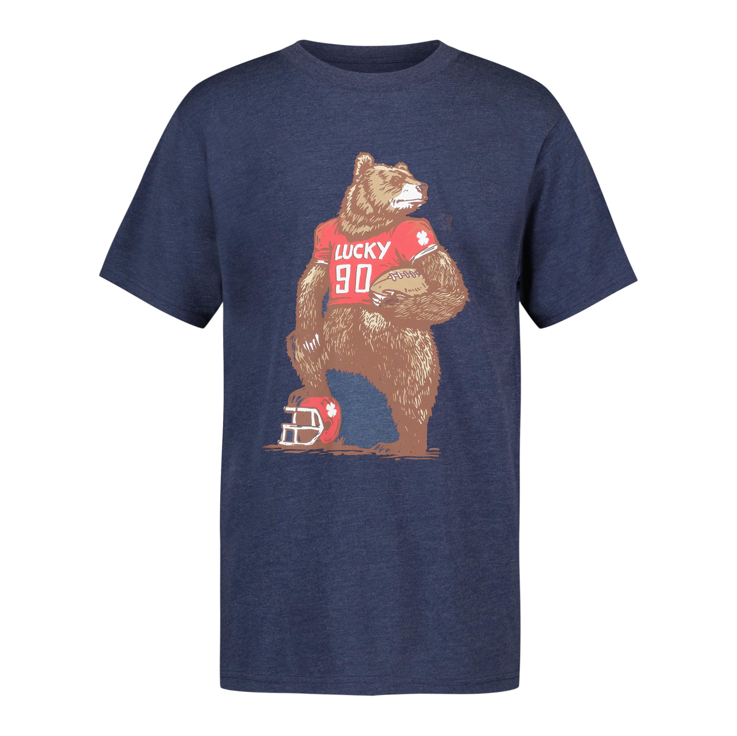 Lucky Brand Boys' Short Sleeve Graphic Crew Neck T-Shirt, Soft, Comfortable, Relaxed Fit