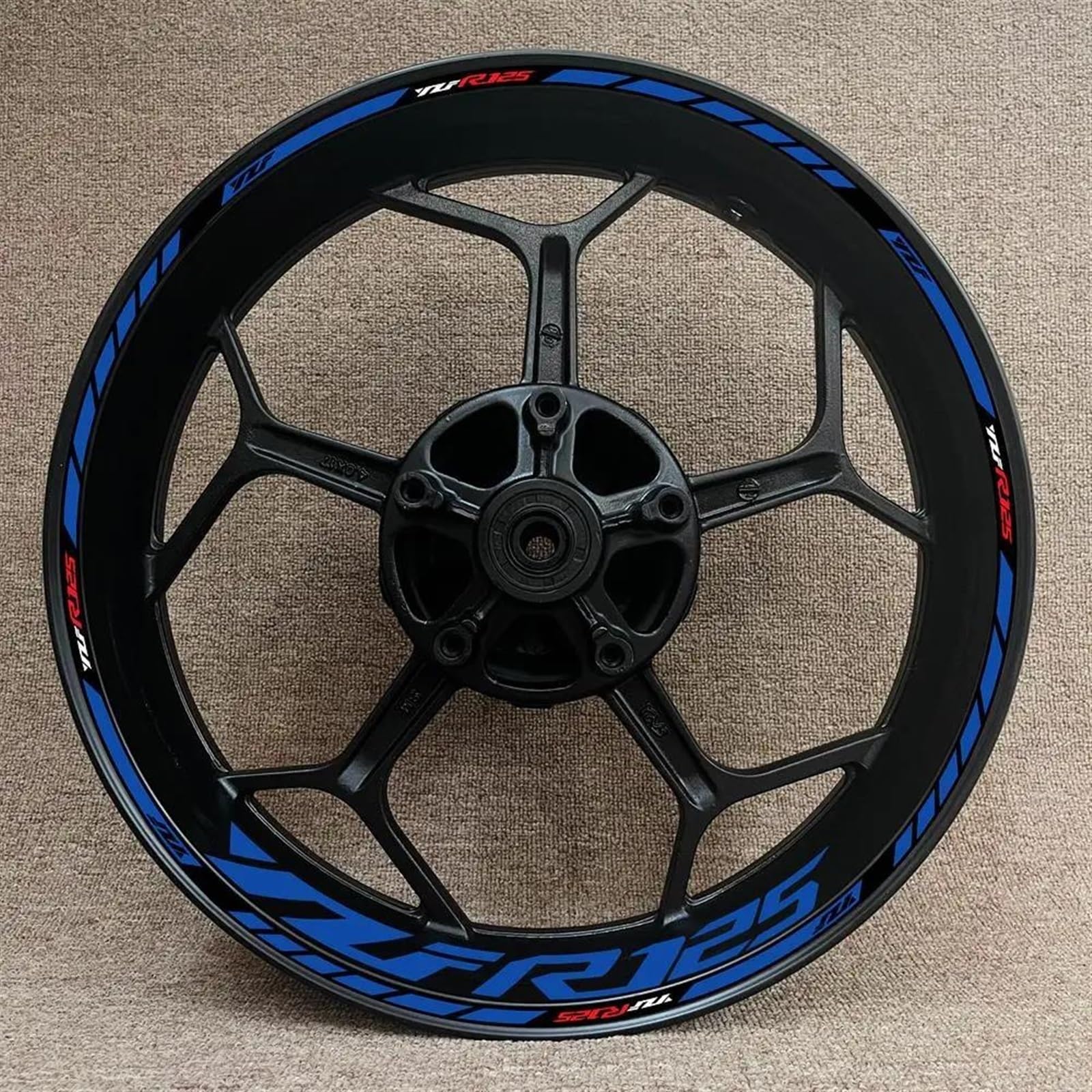 Stickers Motorcycle Accessories Reflective Rim Edge Stripes Wheel Stickers for YZF R125 YZFR125(Style 10)