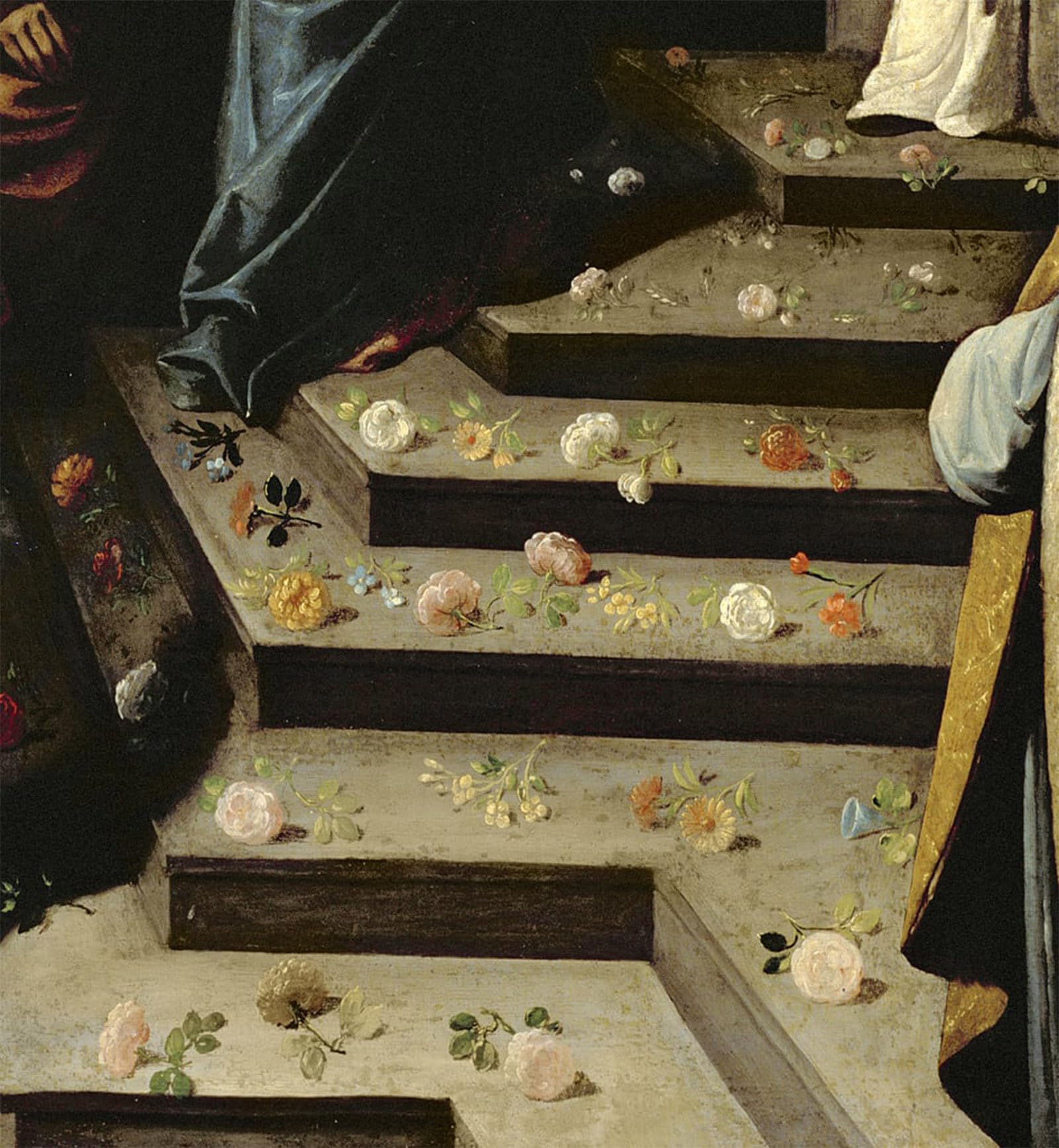 SERENDIPITP Vintage Wall Art Canvas Nordic Poster Canvas Print Picture Strewing Flowers by Francisco De Zurbaran Wall Art Poster for Home Decor 60x90cm