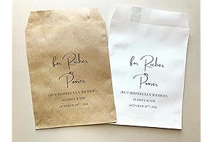 Personalized Wedding Favor Bags: 50 for Richer or For Poorer Lottery Ticket Holders