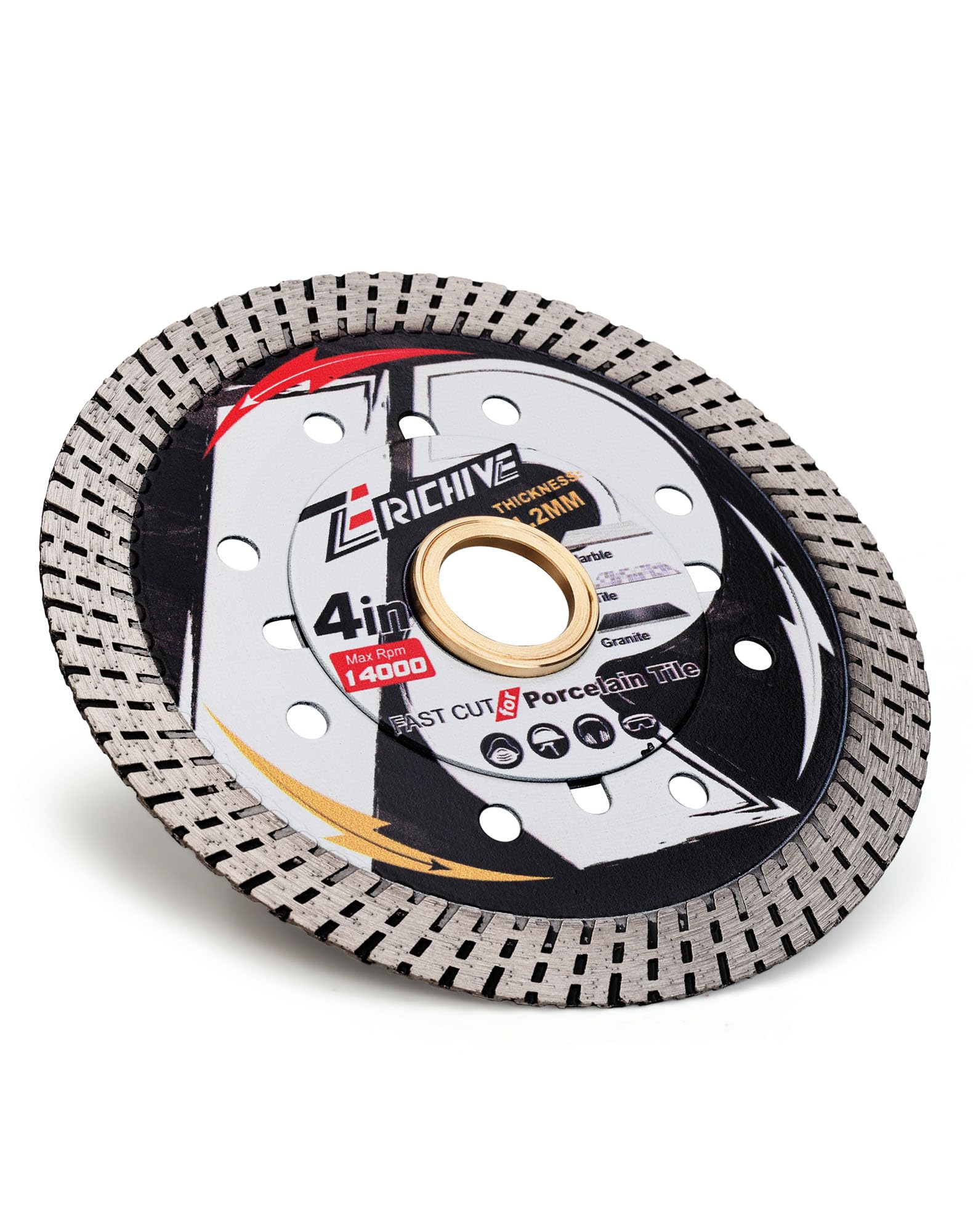 Super Thin Diamond Tile Blade 105mm,Ceramic Diamond Cutting Discs for Smooth Cutting Hard Tile,Ceramic,Marble,Granite,Porcelain - Image 3