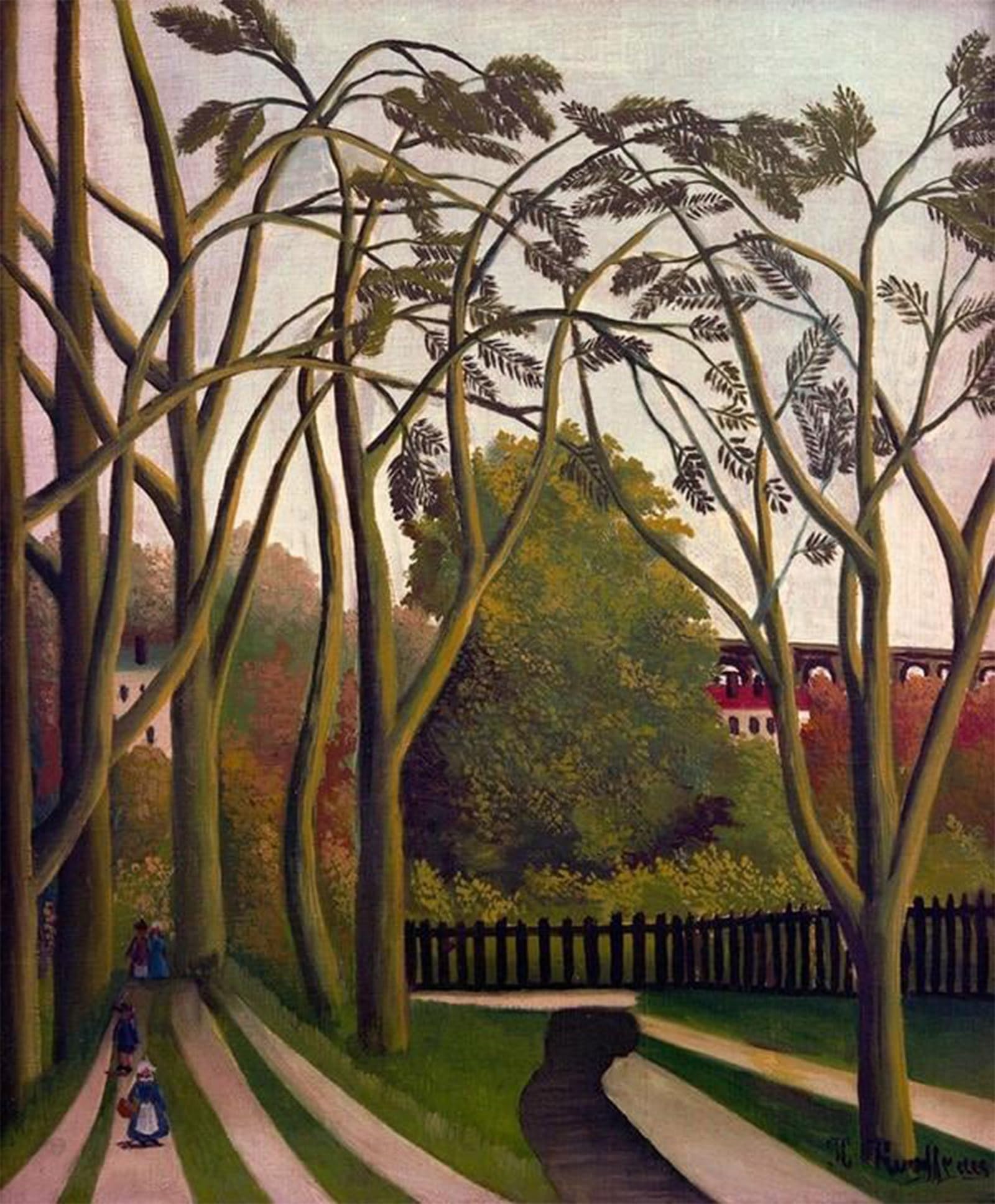SERENDIPITP Vintage Wall Art Canvas Nordic Poster Canvas Print Picture Landscape of the Edges of the Bievre Near Bicêtre Spring by Henri Rousseau Wall Art Poster for Home Decor 60x90cm