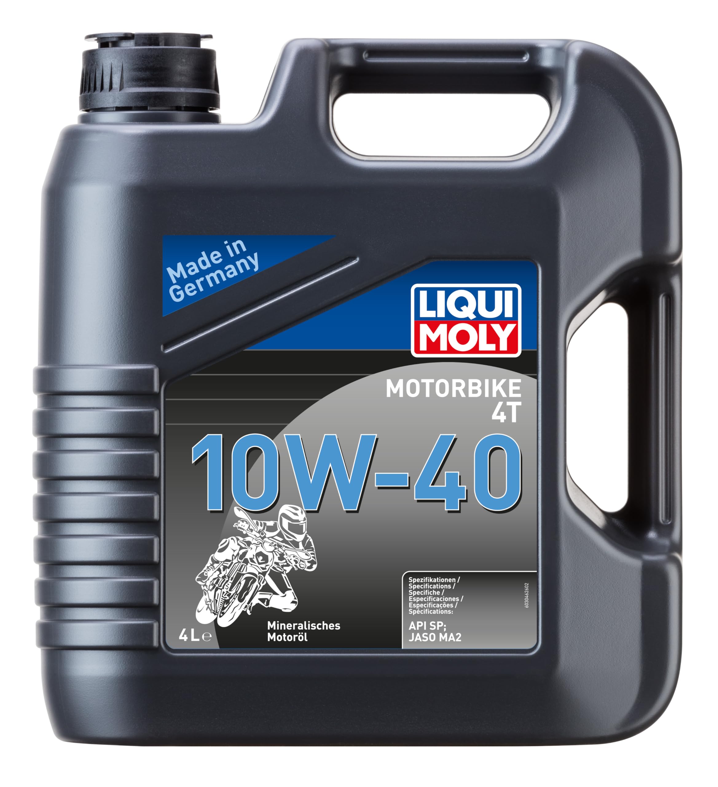 LIQUI MOLY Motorbike 4T 10W-40 | 4 L | Motorrad 4-Takt-Öl | Art.-Nr.: 3046, Schwarz