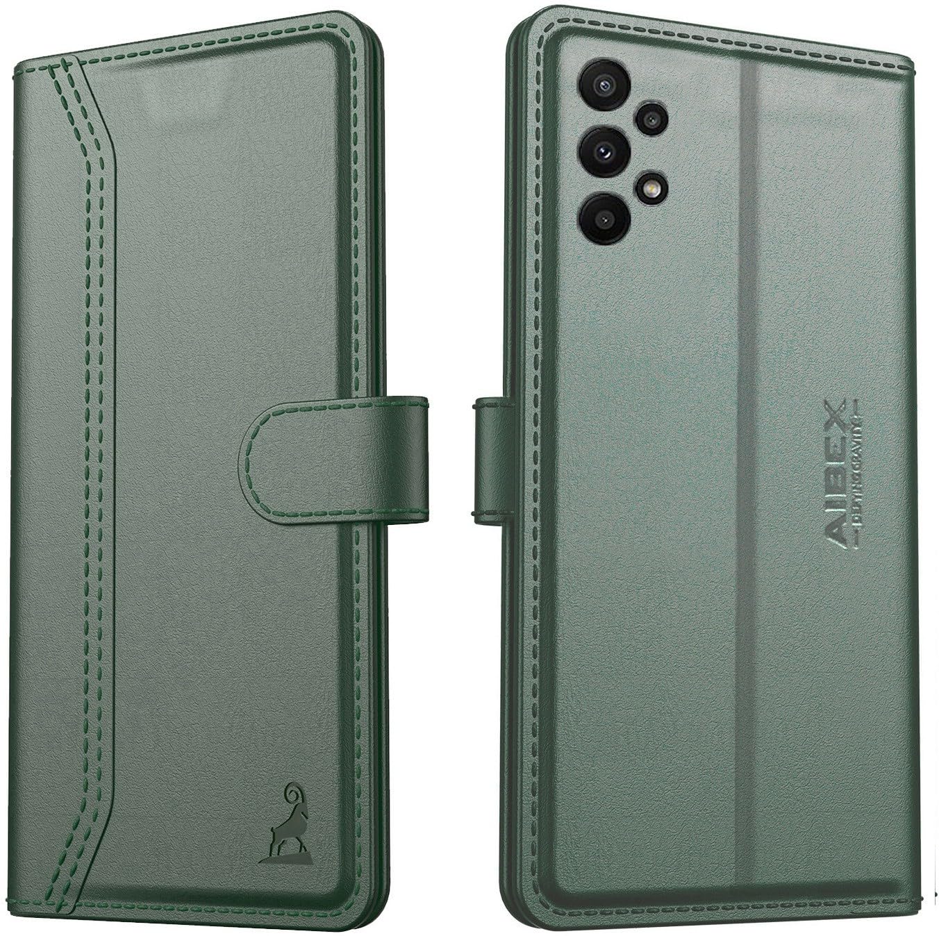 AIBEX ® Samsung Galaxy A23 4G Flip Cover Leather Finish | Inside TPU with Card Pockets | Wallet Stand | Complete Protection Flip Case Green (B09ZPRGM5B) Amazon Price History, Amazon Price Tracker
