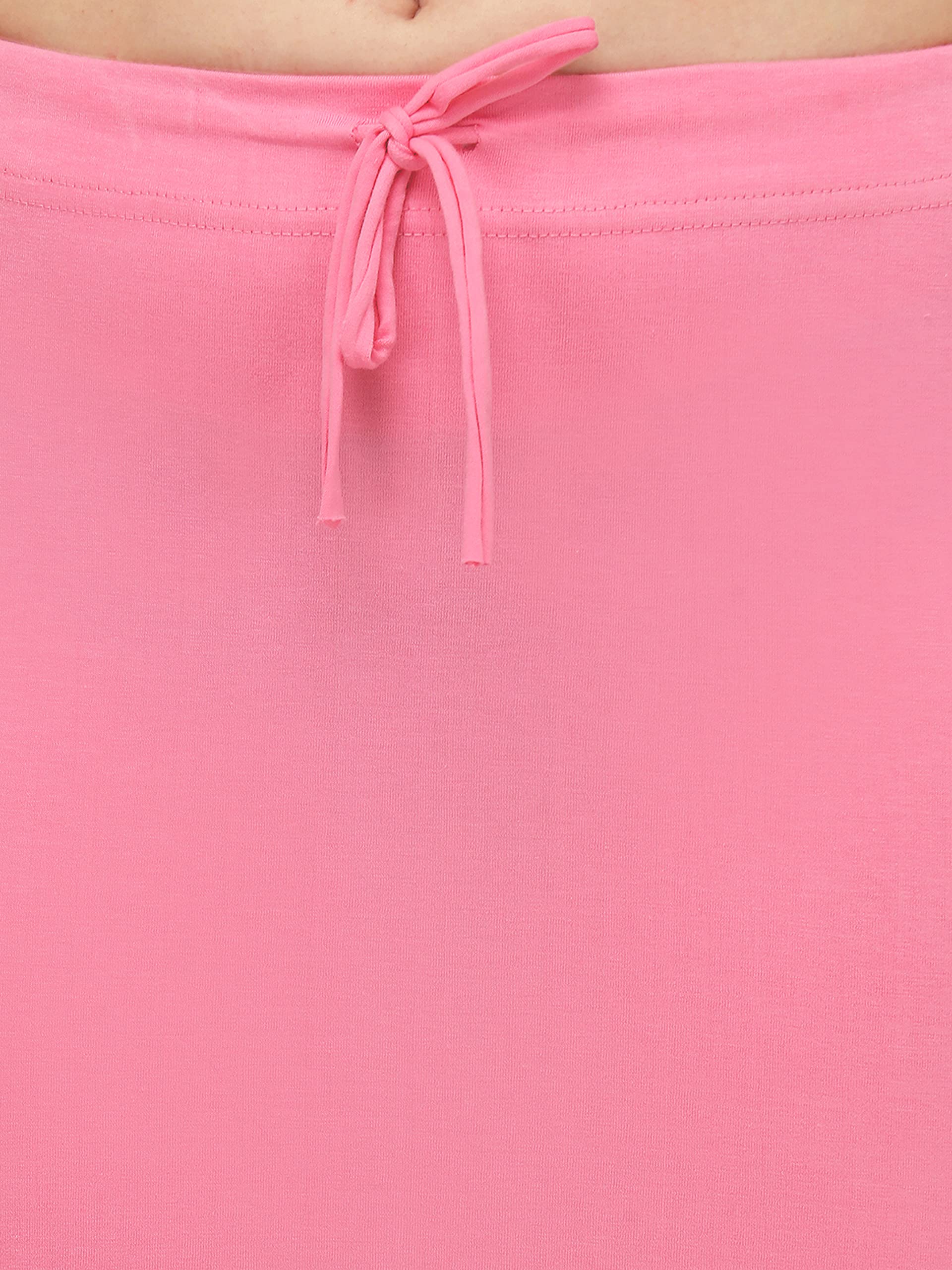 Shiv Textiles Lycra Cotton Blend Fishcut Flare Shapewear For Women Pink M