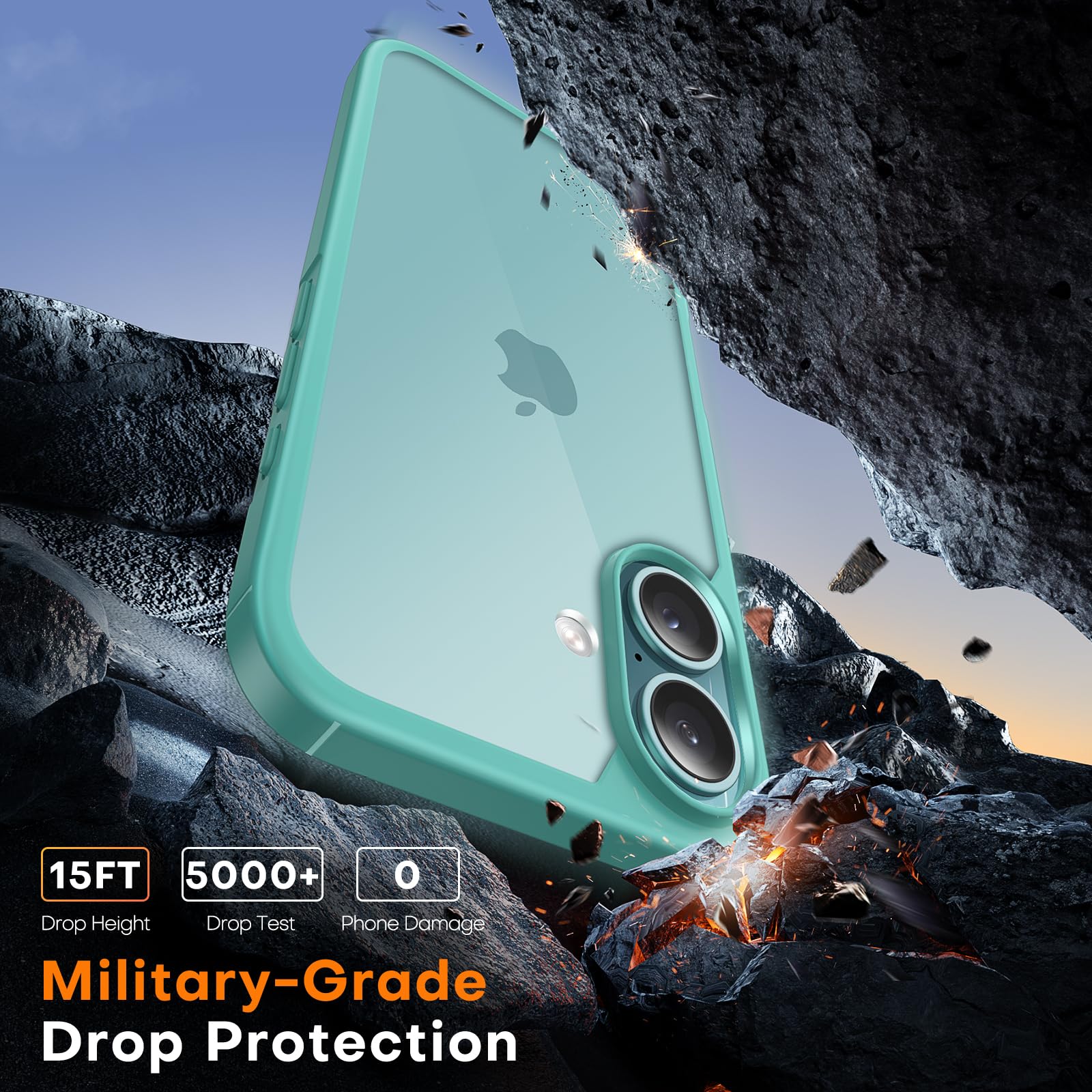 TAURI for iPhone 16 Case with HD Screen Protector - Image 4