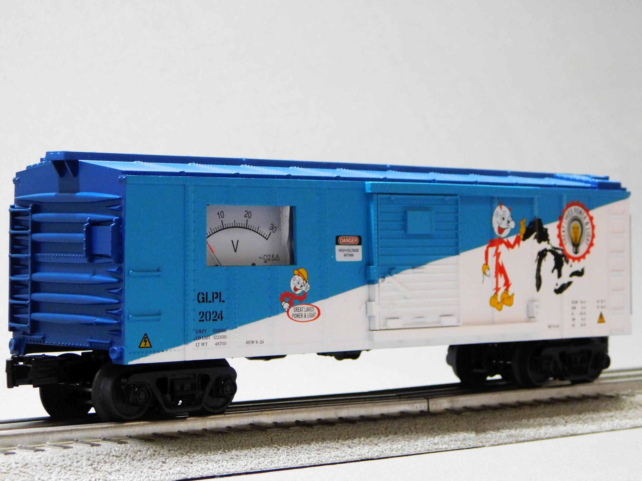 MTH RAILKING Great Lakes Power & Light Power Meter BOXCAR O Gauge 30-71187