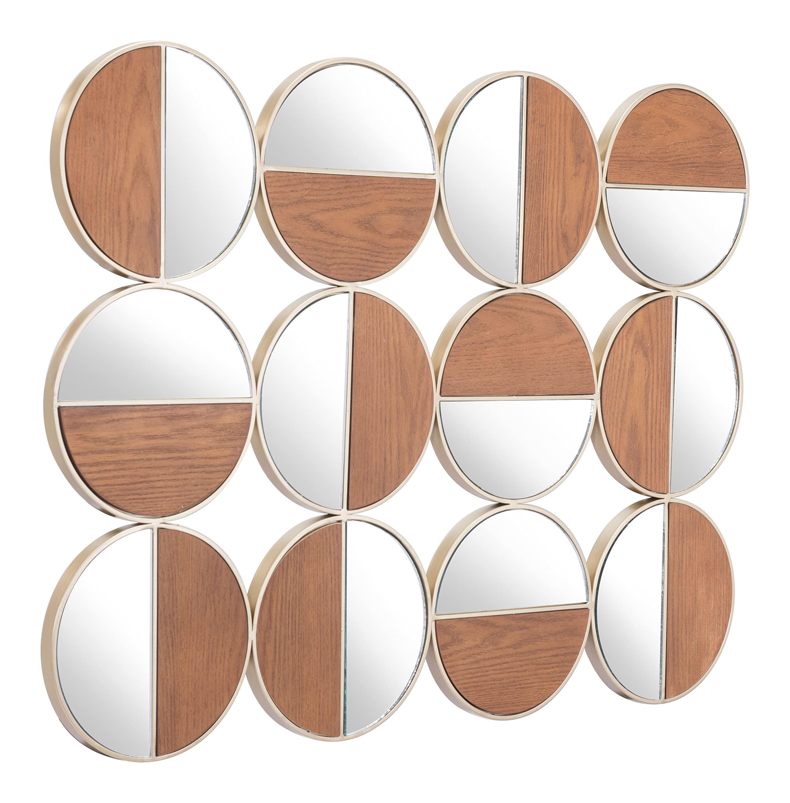 Zuo Modern Cycle Round Mirror Multicolor