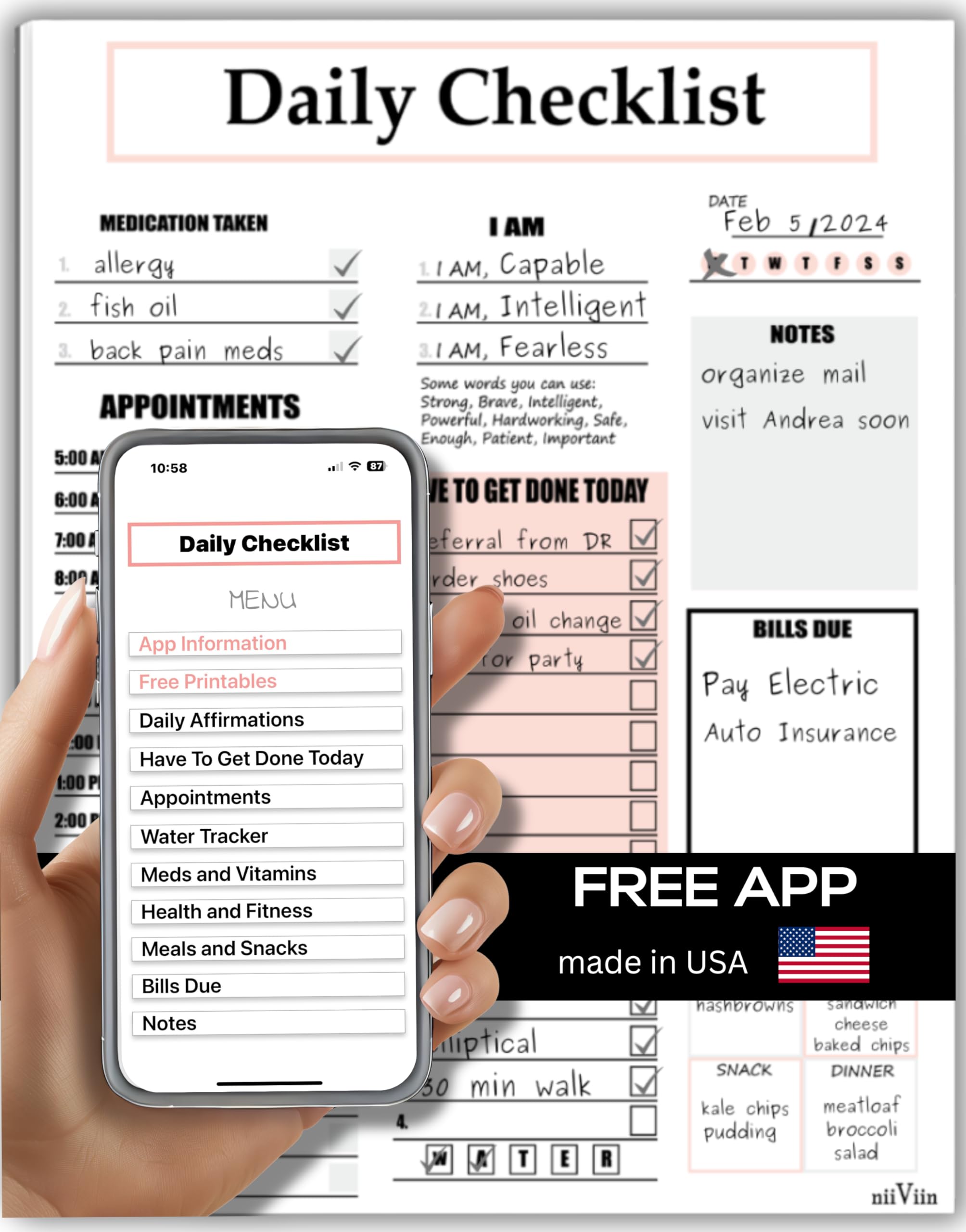 NIIVIIN ADHD Planner