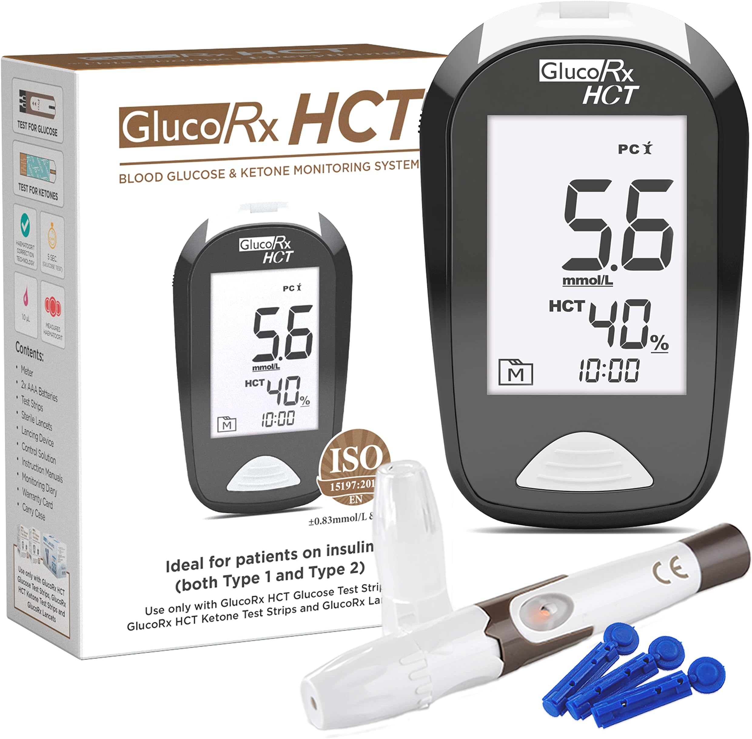 GlucoRx HCT Blood Glucose Meter