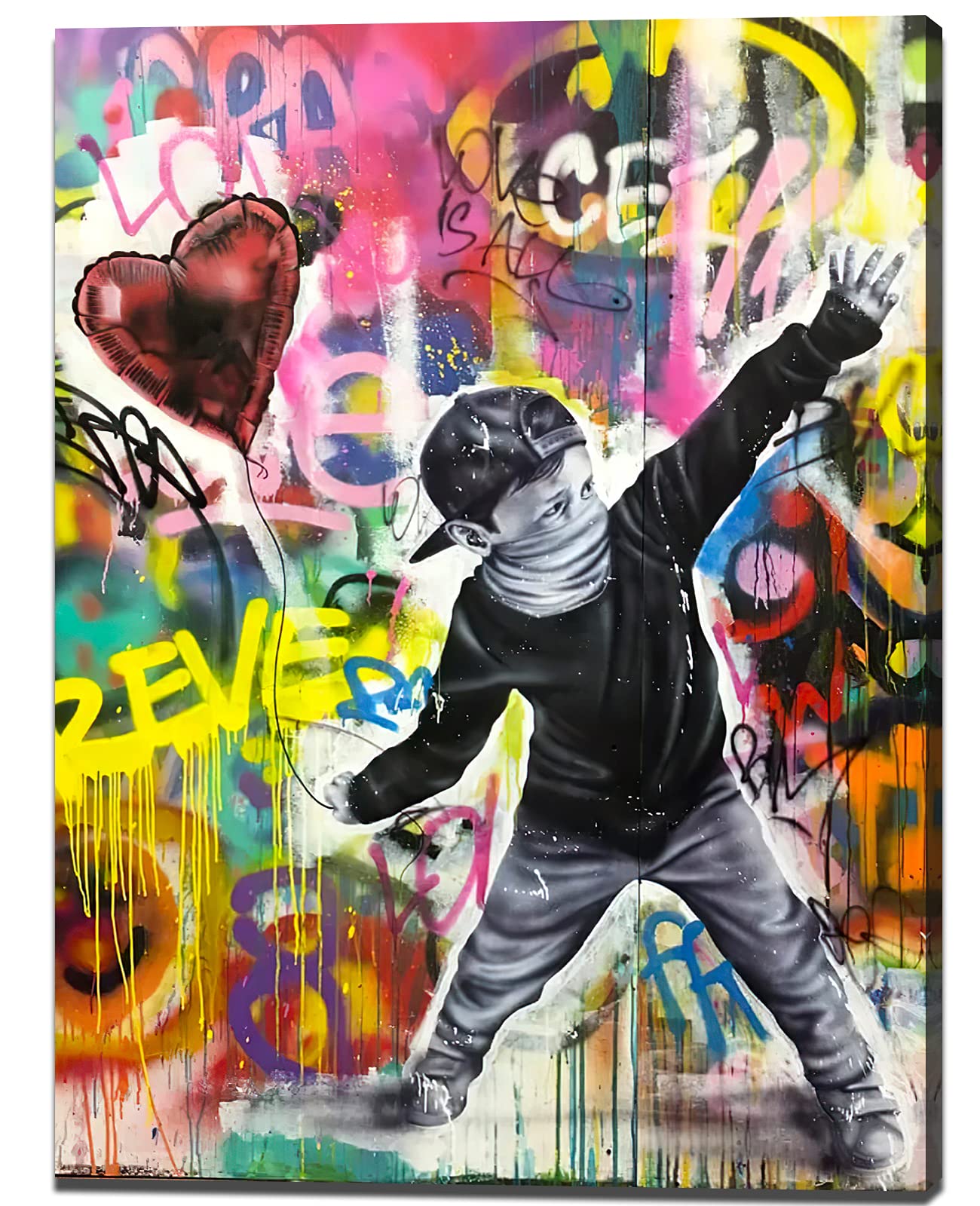 Amazon.co.jp: Banksy バンクシー 愛とお金 アートパネル 飾り絵 