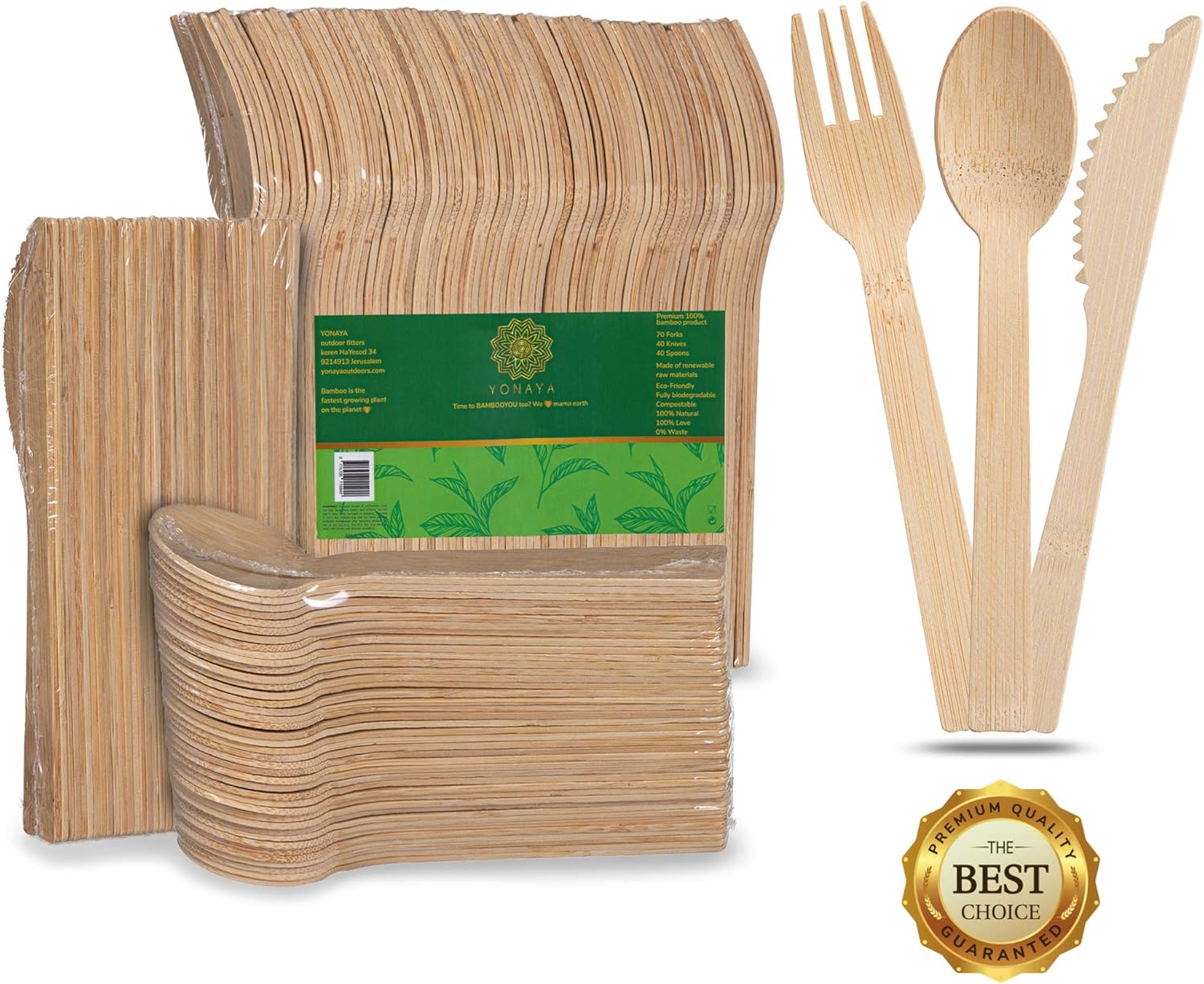 Black Friday - 70% OFF Yonaya Bamboo | 150 Compostable Forks, Knives, Spoons | Bamboo Cutlery | 6.7 inch 150 Pieces Vegan | compostable Cutlery | Biodegradable Forks | Bamboo 🔥 Hot Deals Yonaya Bamboo | 150 Compostable Forks, Knives, Spoons | Bamboo Cutlery | 6.7 inch 150 Pieces Vegan | compostable Cutlery | Biodegradable Forks | Bamboo