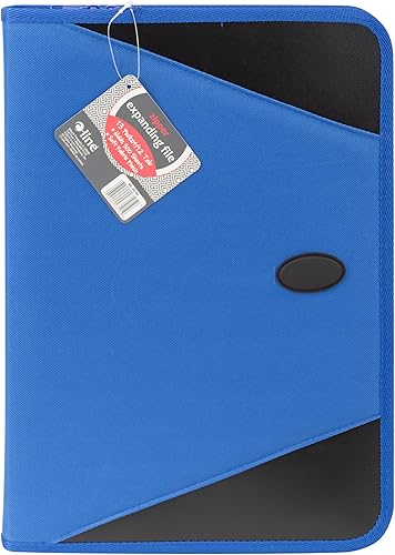 Miniatura 2 de Carpeta de acordeón C-Line, capacidad para 300 hojas, tamaño carta, 1 unidad, Azul