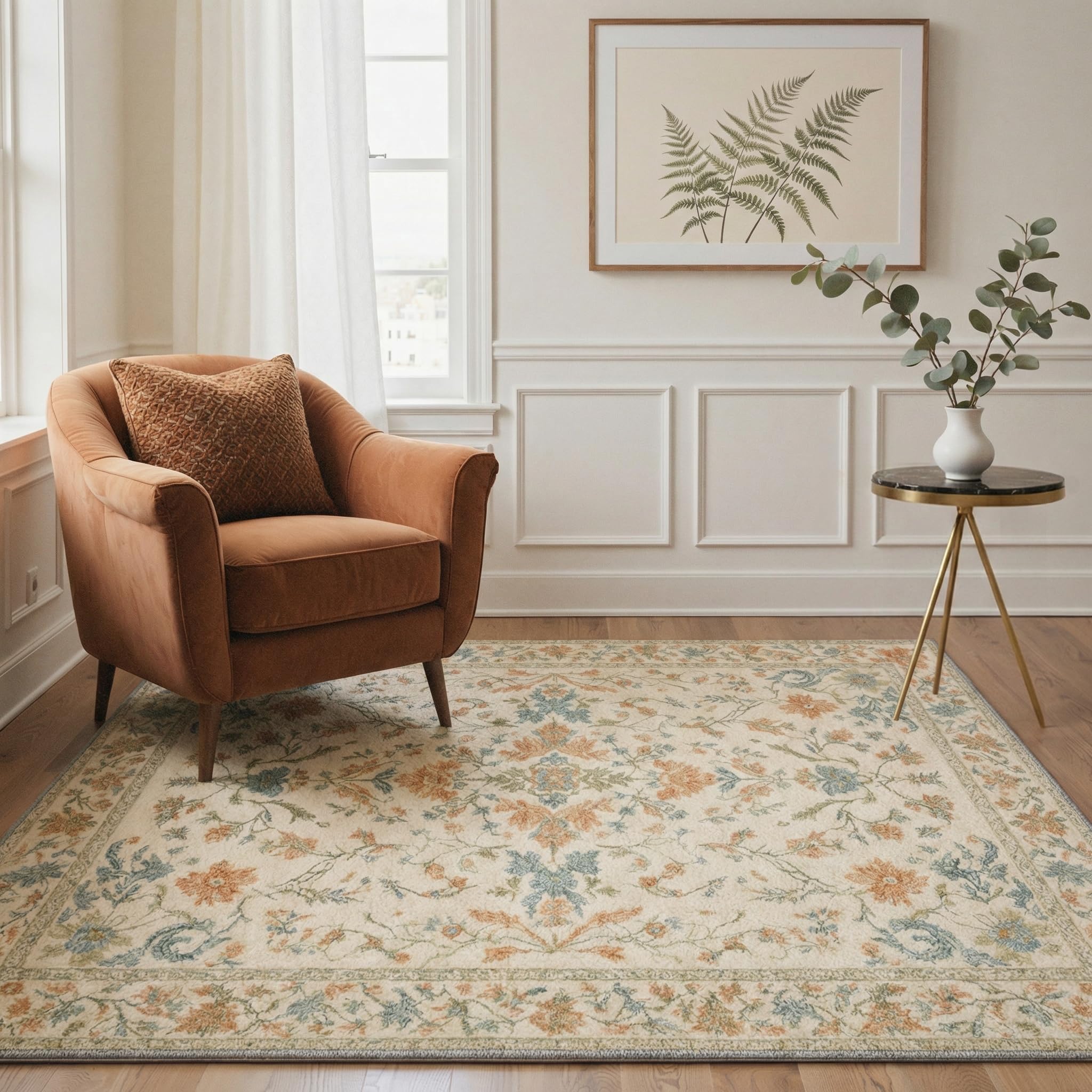 BEIMO Washable Rug 120x170cm Vintage Non-Slip Area Rug Carpet — image 1