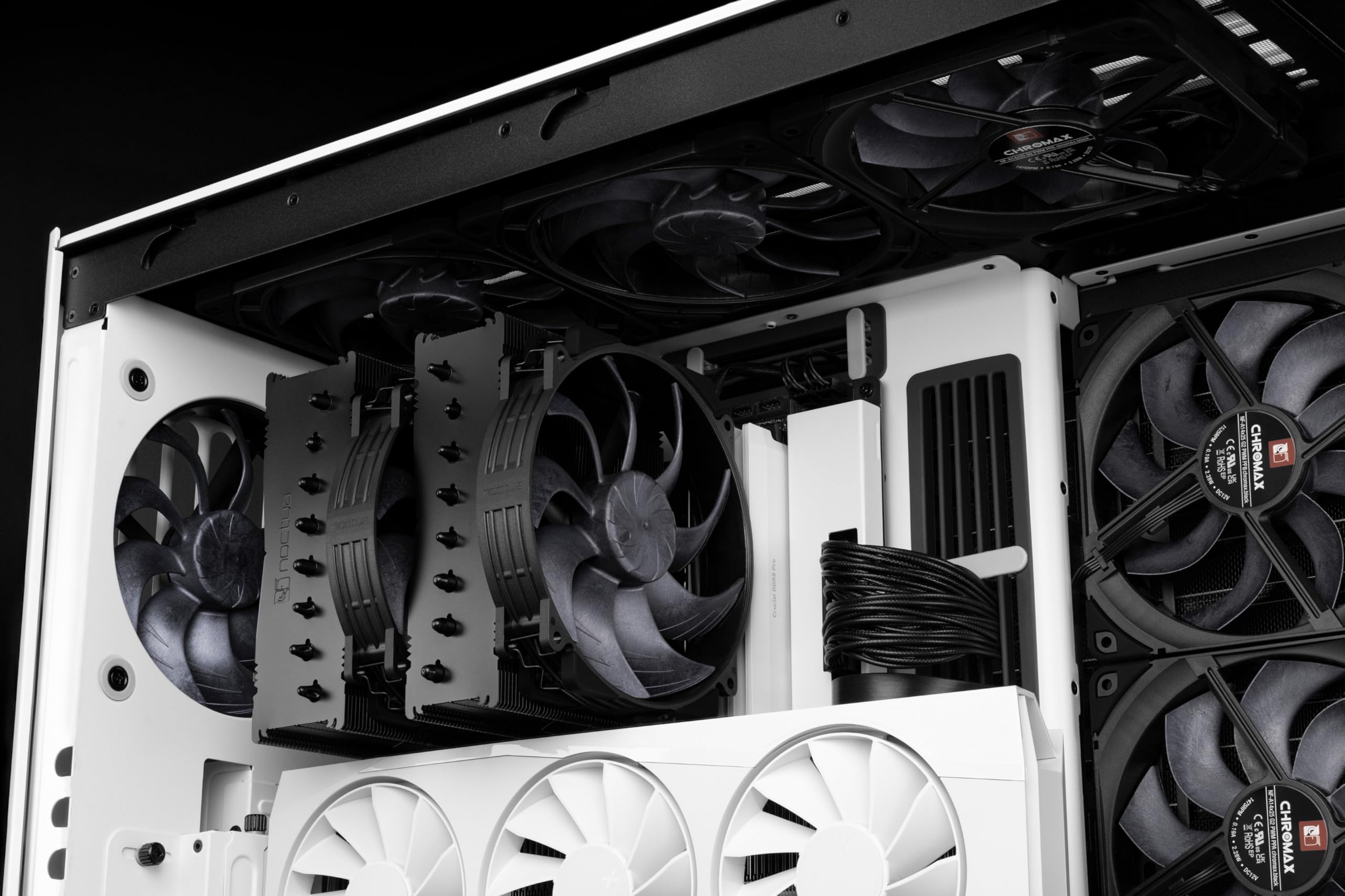 Noctua NH-D15 G2 chromax.black, Disipador de CPU de Doble Torre y Máxima Calidad para AMD AM5/AM4 e Intel LGA1851/LGA1700/LGA1200 (Negro)