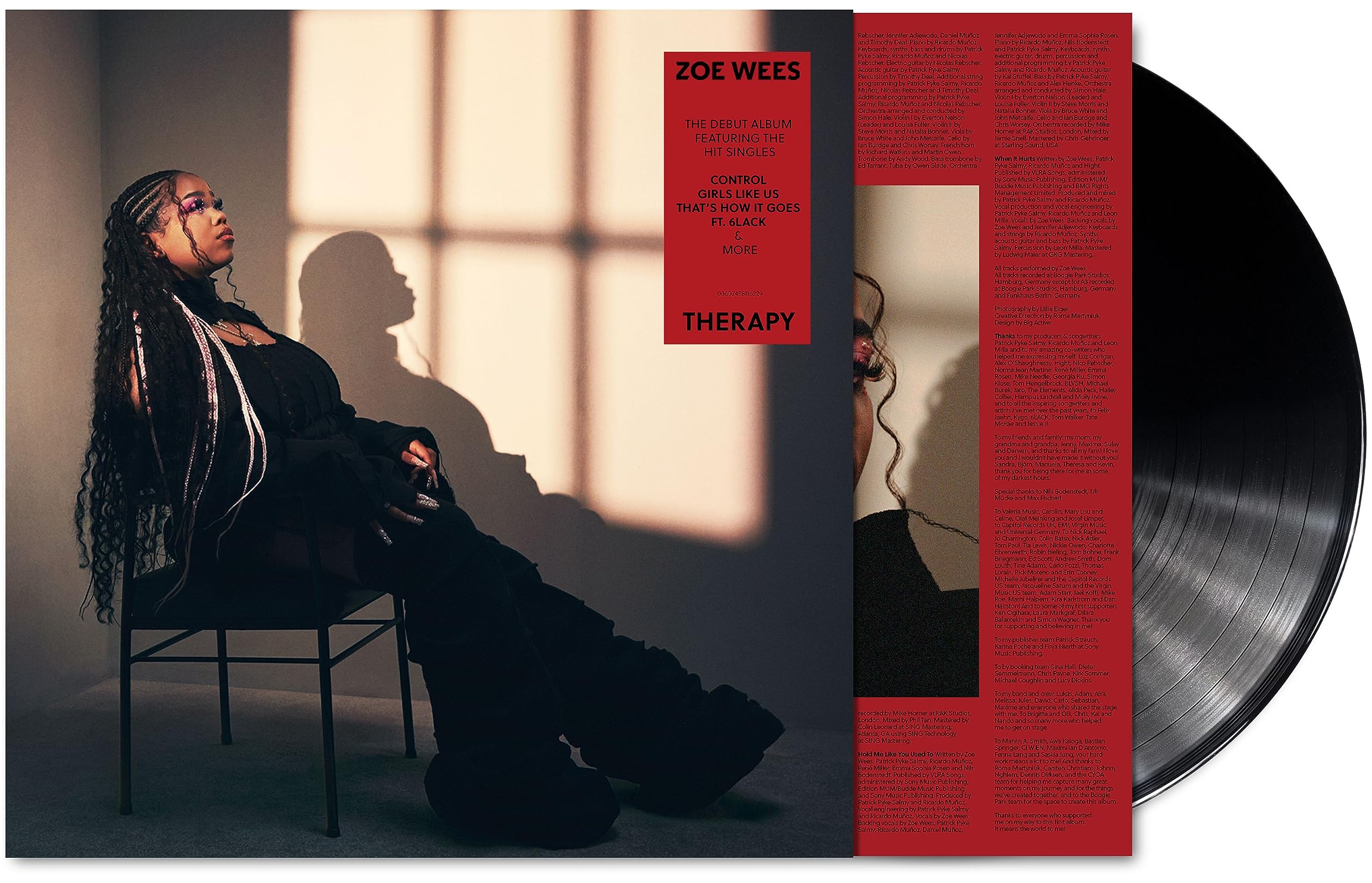 Zoe Wees- Therapy- vinyl LP New Sealed 2023
