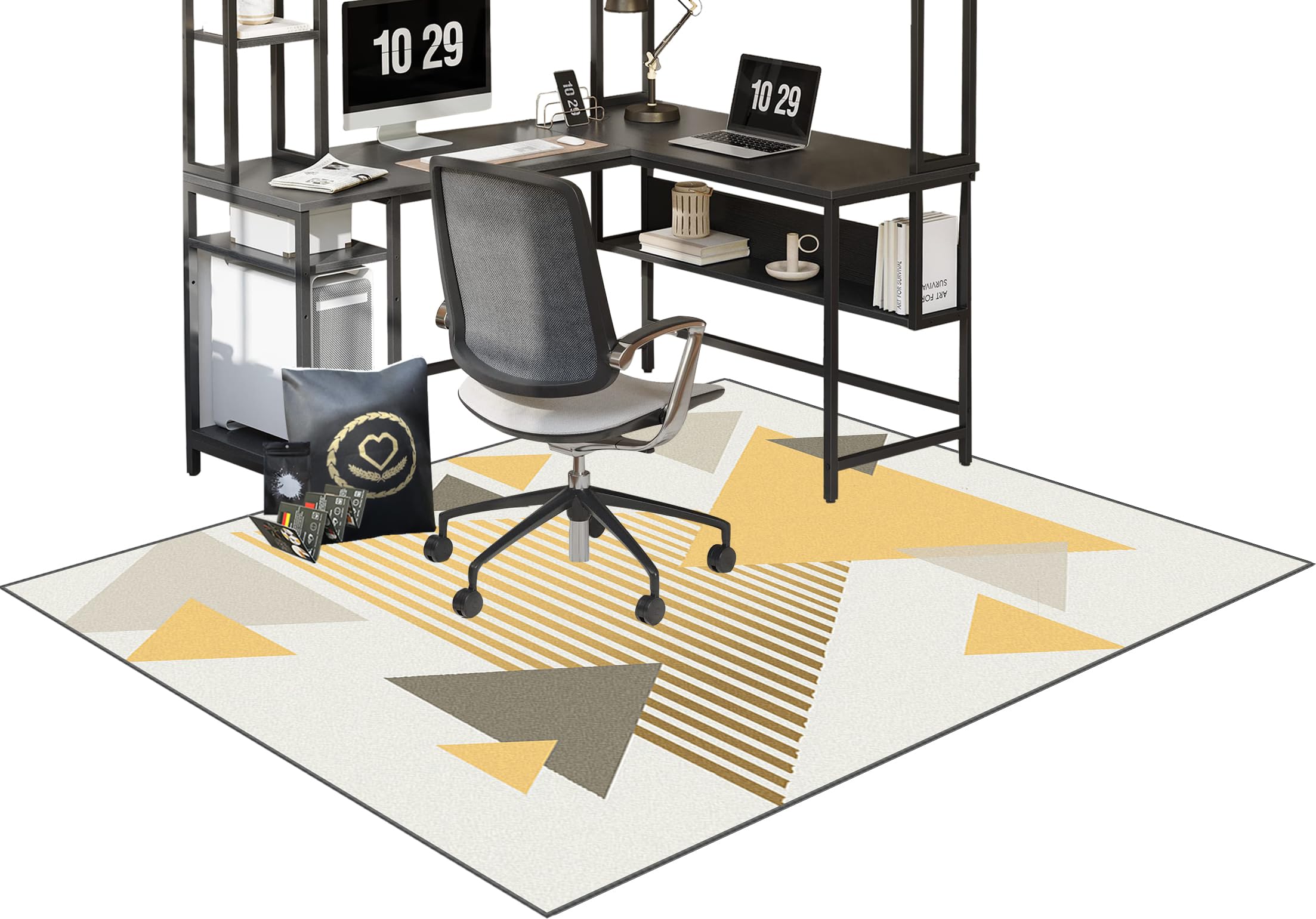 Office Chair Mat for Hardwood Floor, Office Floor Mat, Gaming Chair Mat Non-Slip Protective, Office Carpet Protector Chair Mat, Floor Protector for Office Chair, Chair Mats for Parquet 180 x 230 cm