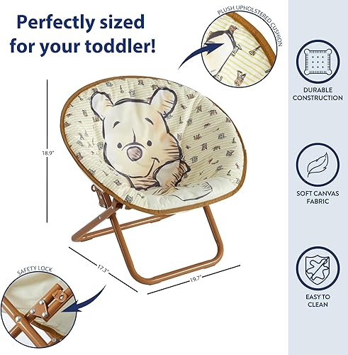 Miniatura 3 de Disney Winnie The Pooh Silla plegable Saucer de 19 pulgadas para niños a partir de 3 años
