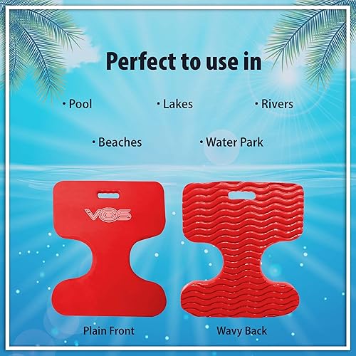Miniatura 5 de VOS Oasis Water - Flotadores de sillín sólidos para adultos y niños, paquete de 2 piezas, ultra flotantes, cómodos asientos flotantes para piscina,
