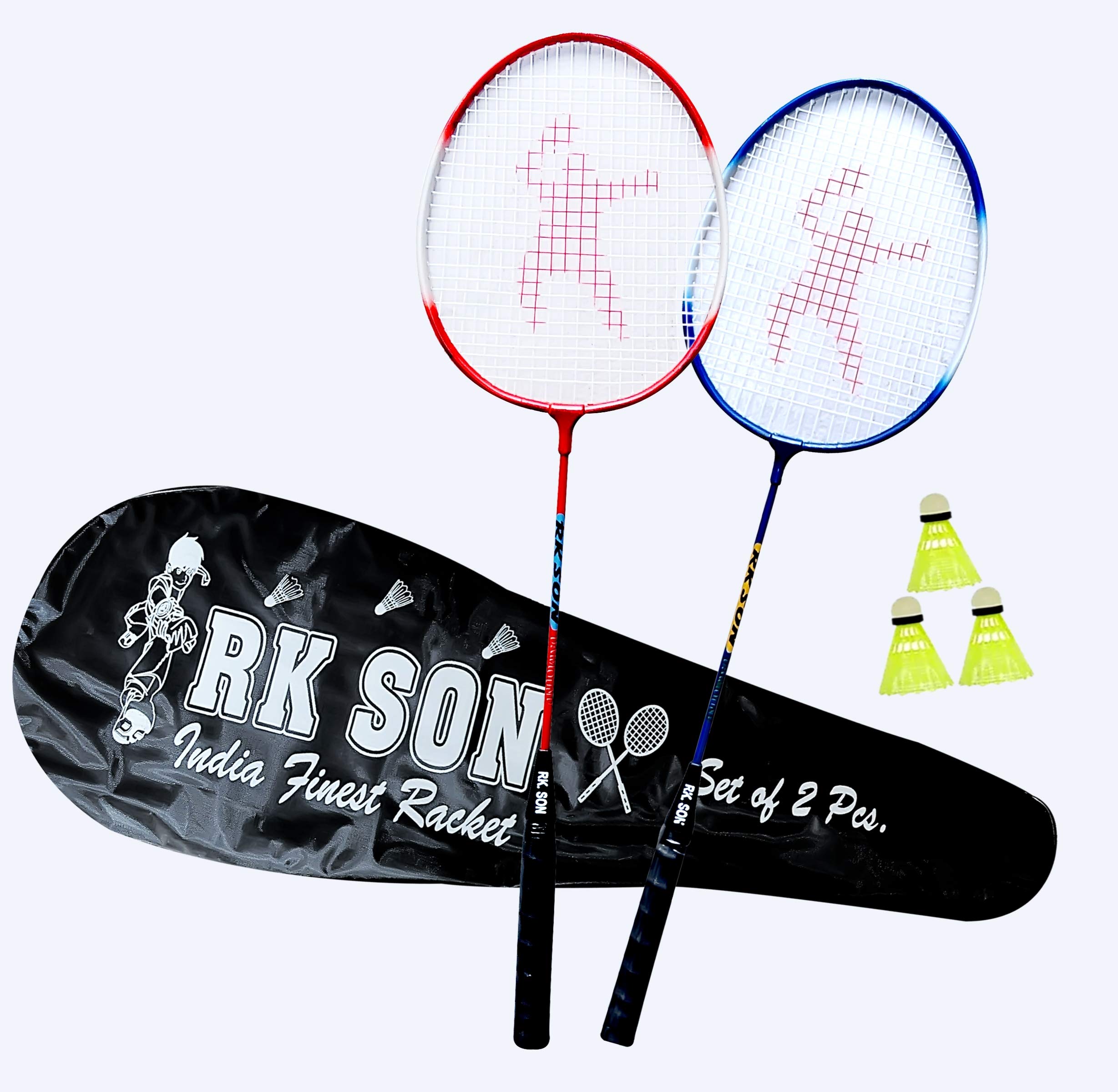 RK SON 303 Light Aluminum Blend Badminton Racquet with Full Cover, Set of 2 (B07X6N2934) Amazon Price History, Amazon Price Tracker