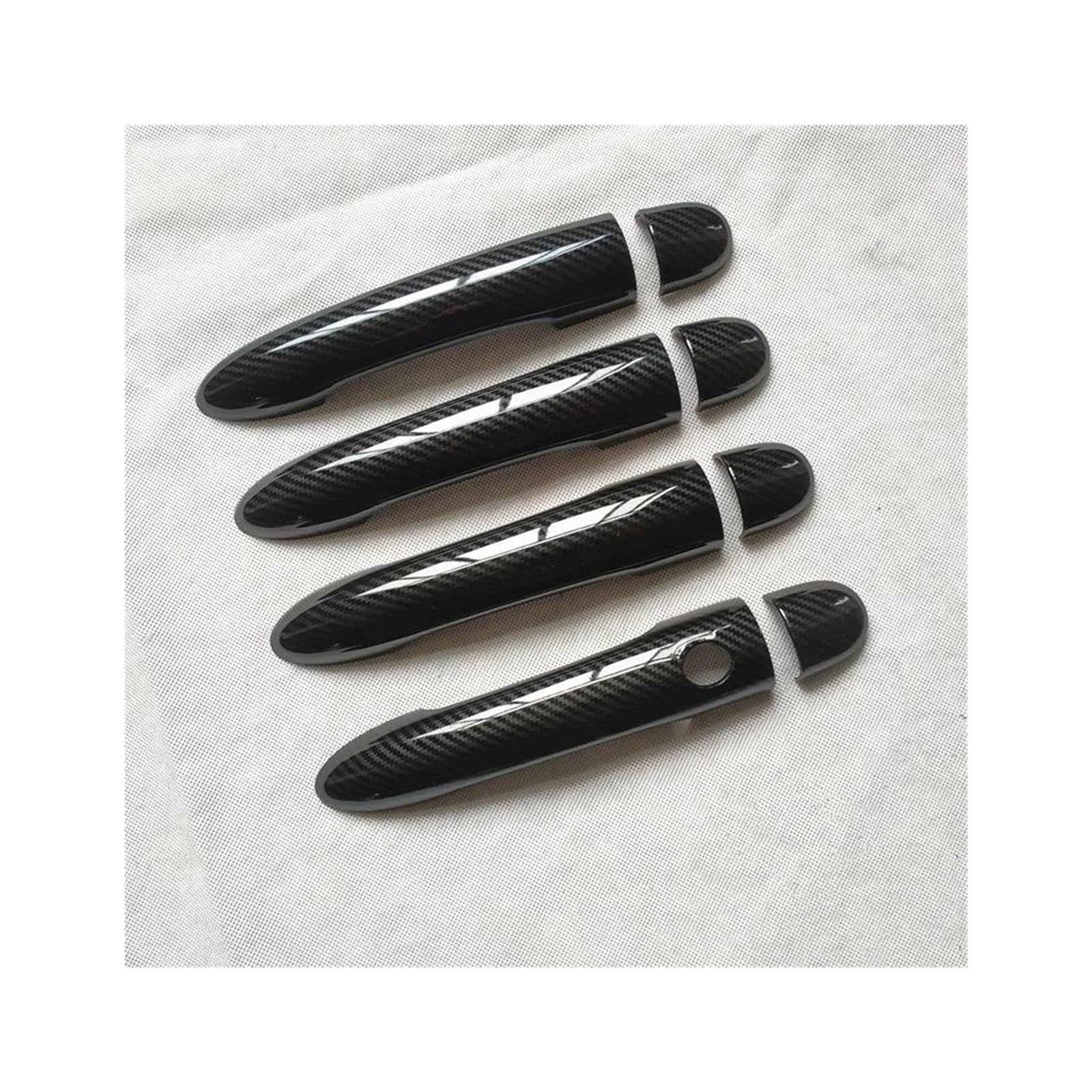 NVNZMFPPW for Renault for Scenic 2 Ii MK2 Accessories Door Handle Cover Trim Handles Covers Plastic Imitation Carbon Fiber(K1)