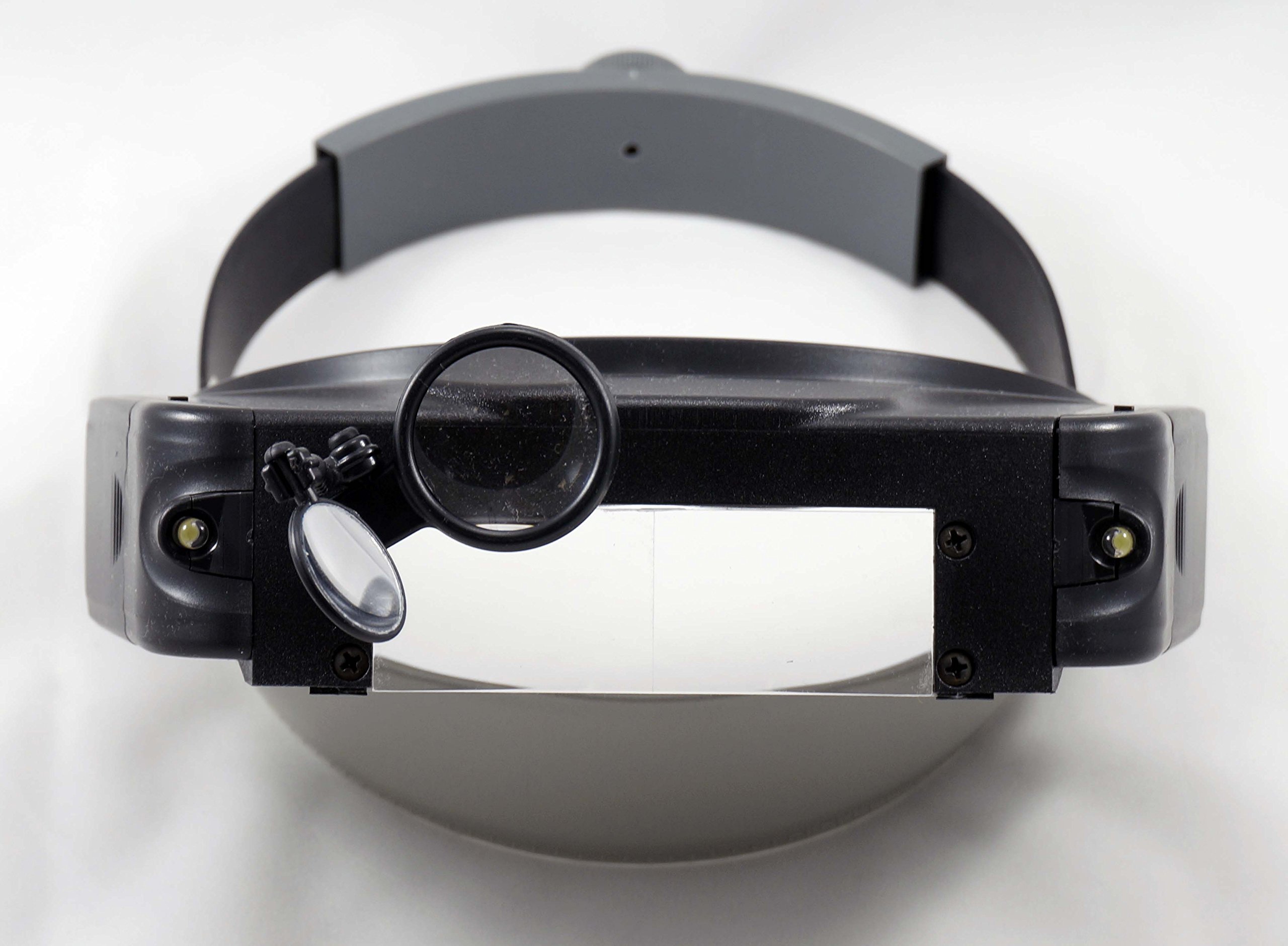 SE Illuminated Multi-Power Head Magnifier with Mirror Attachment - MH1049LC - Image 5