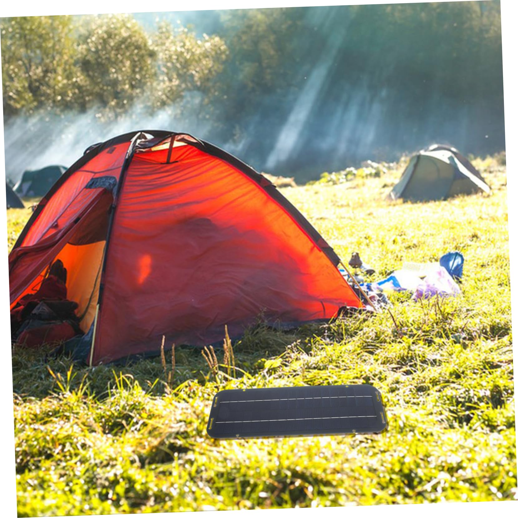 TOBBOMEY 30w Portable Solar Charger Kit Outdoor Solar Camping Light Type-c Interface