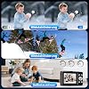 Digital Camera Compact Camera with 44MP Photo 1080P Video 2.4 Inch IPS Screen 16X Digital Zoom 32GB TF Card 2 Batteries Suitable for Teenagers and Boys Girls Black