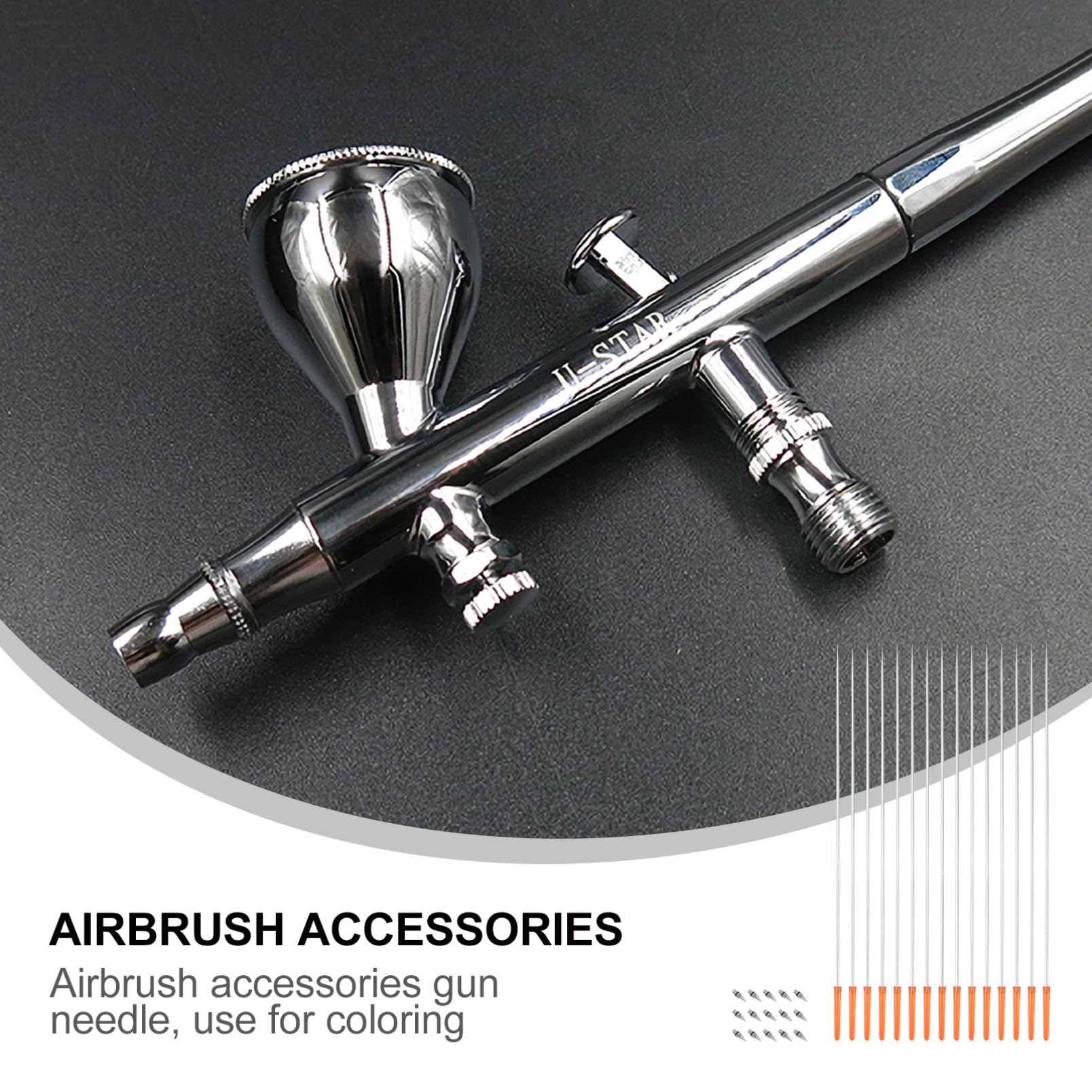 TEHAUX 2sets e Ugelli per Aerografo Compatibile e Colori Casual Precisione per e Modellisti