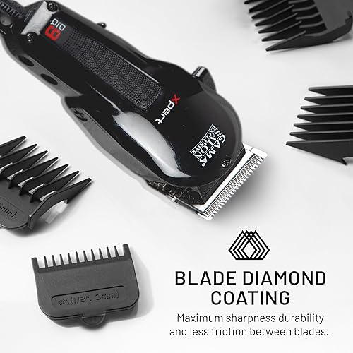 Miniatura 3 de GA.MA - Clipper magnético Pro 9 Xpert, motor de alto rendimiento, hoja DLC F-Cuña, palanca cónica ajustable, 4 peines