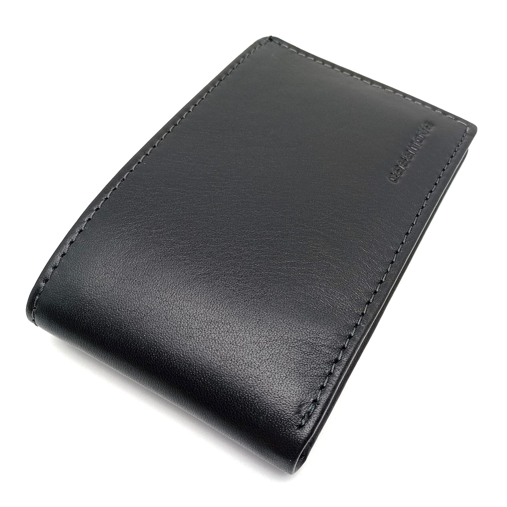 Mini Cartera Hombre Piel Americana CON Monedero - RFID - 1007 Negro