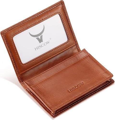Miniatura 2 de Funda de piel para tarjetas de visita para hombres y mujeres, piel de becerro italiana
