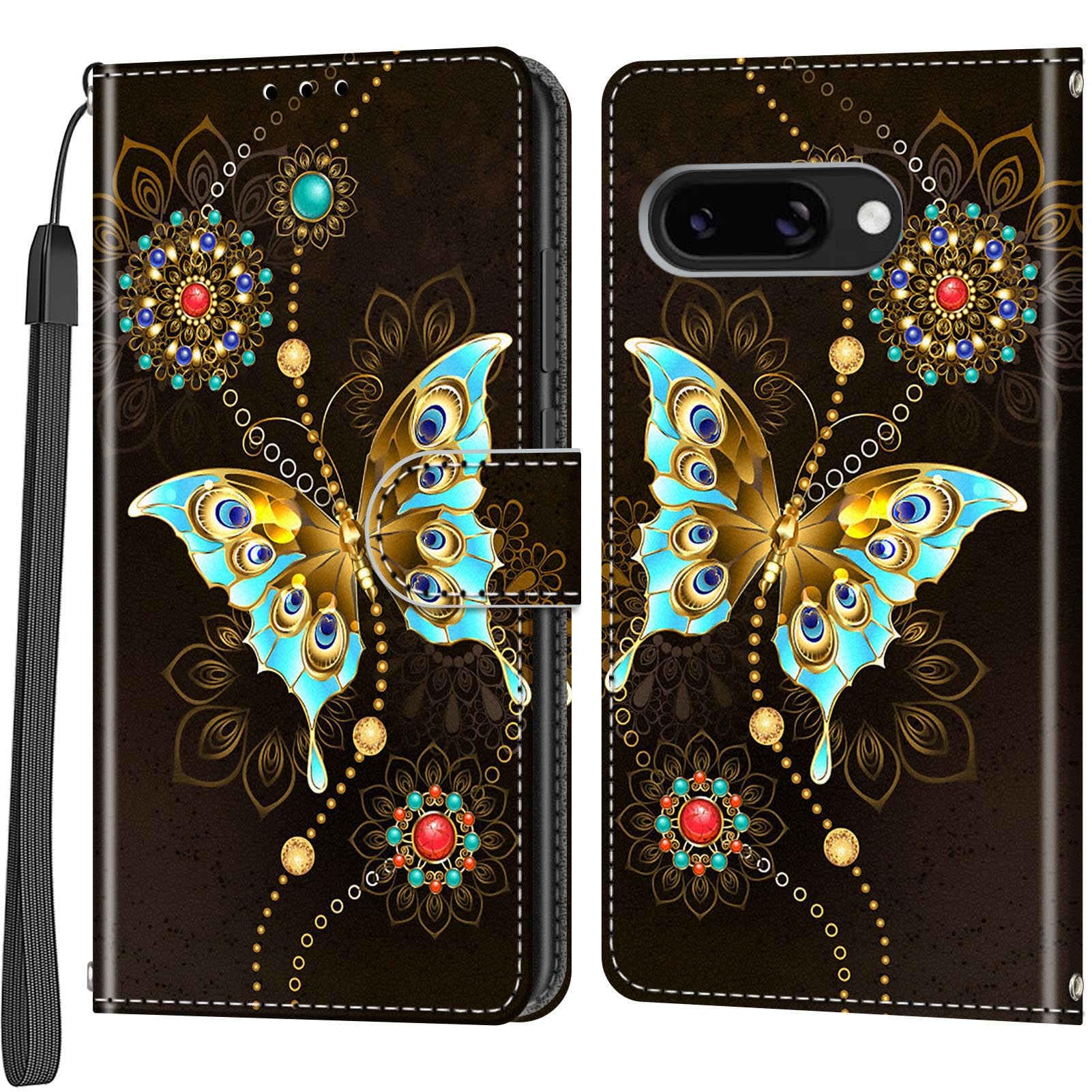 Leder Flip Case Für Google Pixel 9A – Mit 3 Kartenfächern, Standfunktion & Kameraschutz, PU Leder & TPU
