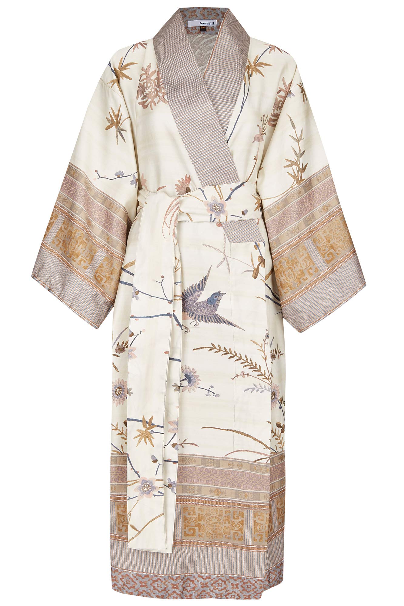 Bassetti Kimono Fong – Kimono mit Schalkragen, Gürtel, Baumwollsatin