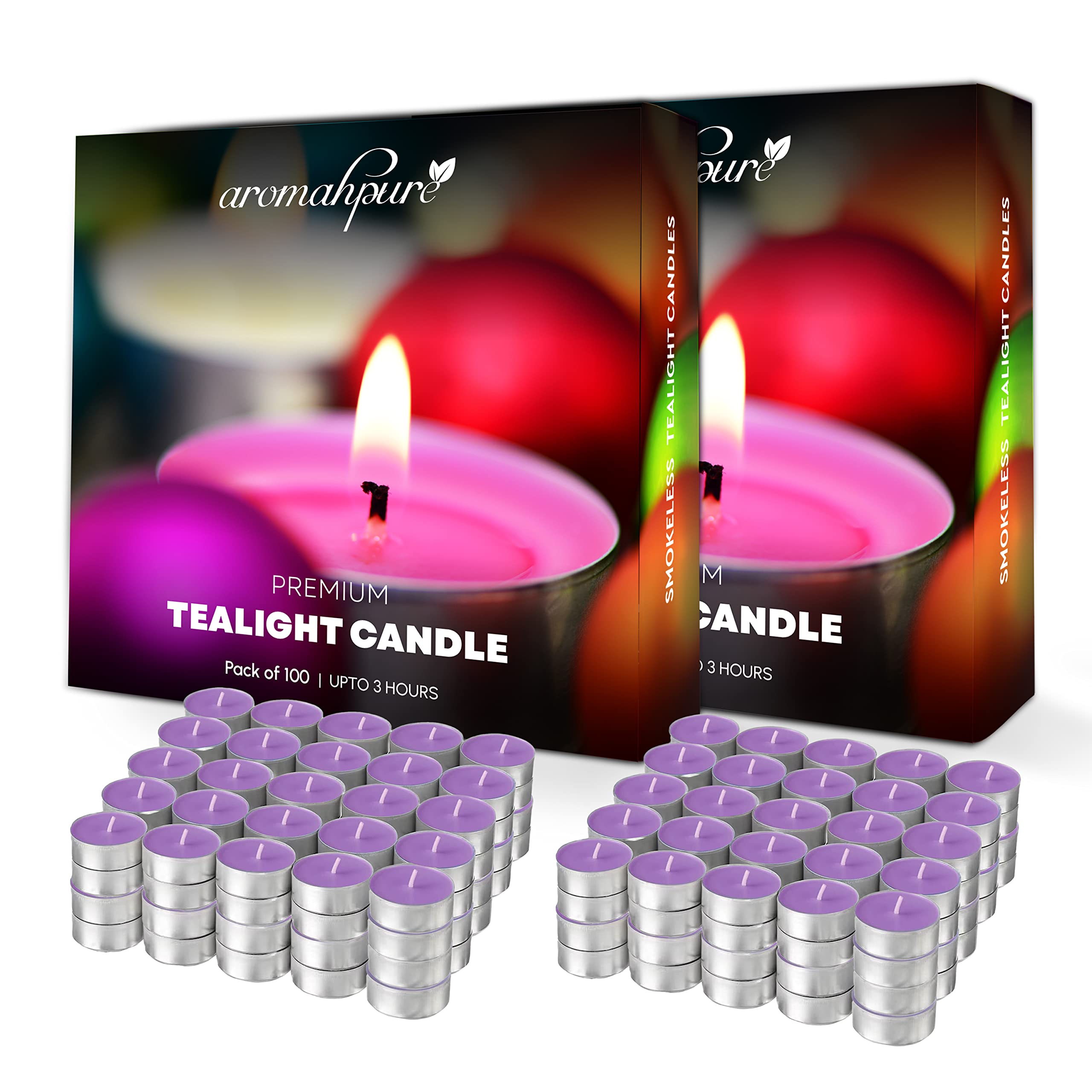 Aromahpure Scented Decorative Tealight Candles | Wax Tealight Candle | 10 gm, 200 Pcs | Joyful Lavender Smokeless Candles | 3 Hours Burning Time Guaranteed | for Home Decoration & Celebration (B0BZL619LM) Amazon Price History, Amazon Price Tracker