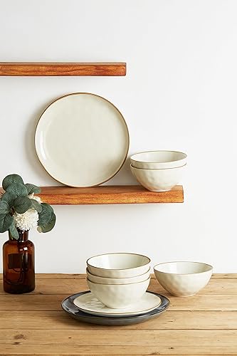 Miniatura 5 de famiware Juego de 6 cuencos de cereales Ocean Square de 6 pulgadas, cuencos de avena para arroz de 23 onzas, aptos para microondas y lavavajillas,