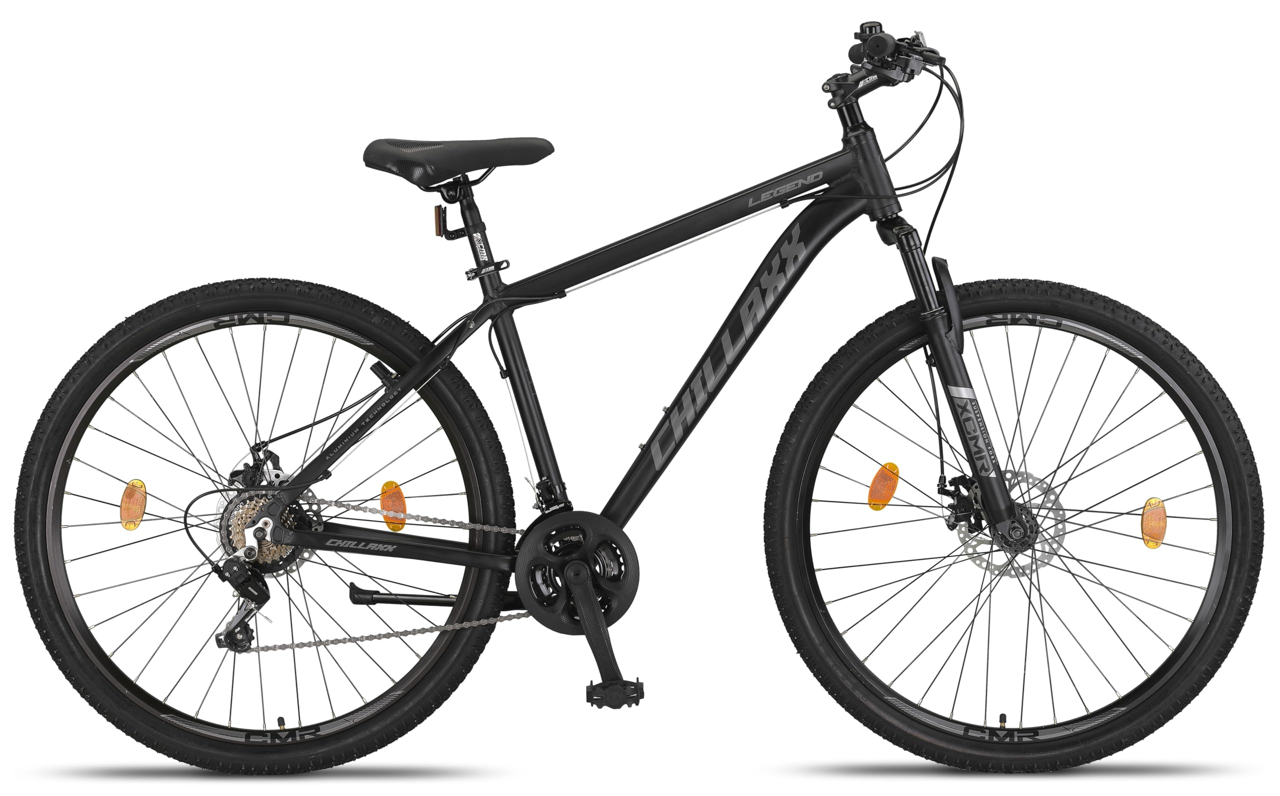 Chillaxx Bike Legend Aluminium 24, 26, 27,5 und 29 Zoll Shimano Mountainbike MTB Fahrrad für Jungen Mädchen Herren und Damen 21 Gang Schaltung Herrenrad Damenrad