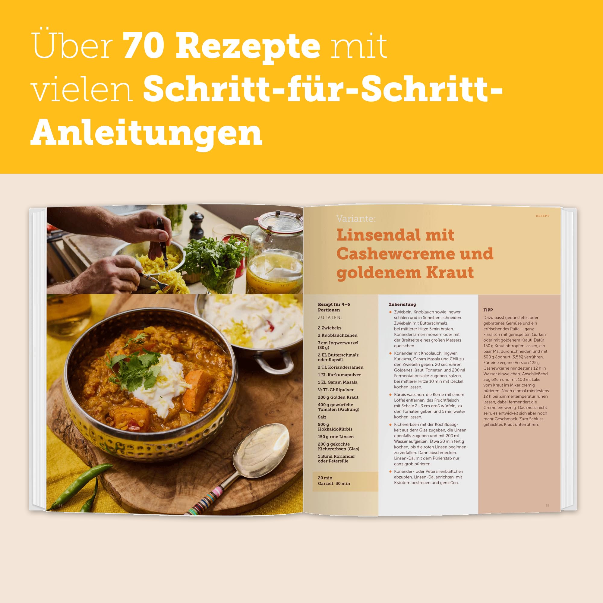 Natürlich Fermentieren: Grundlagen, Anleitungen, Rezeptideen, Gemüse, Kimchi, Kombucha, Kefir, Joghurt, Bier, Essig, Sauerteig