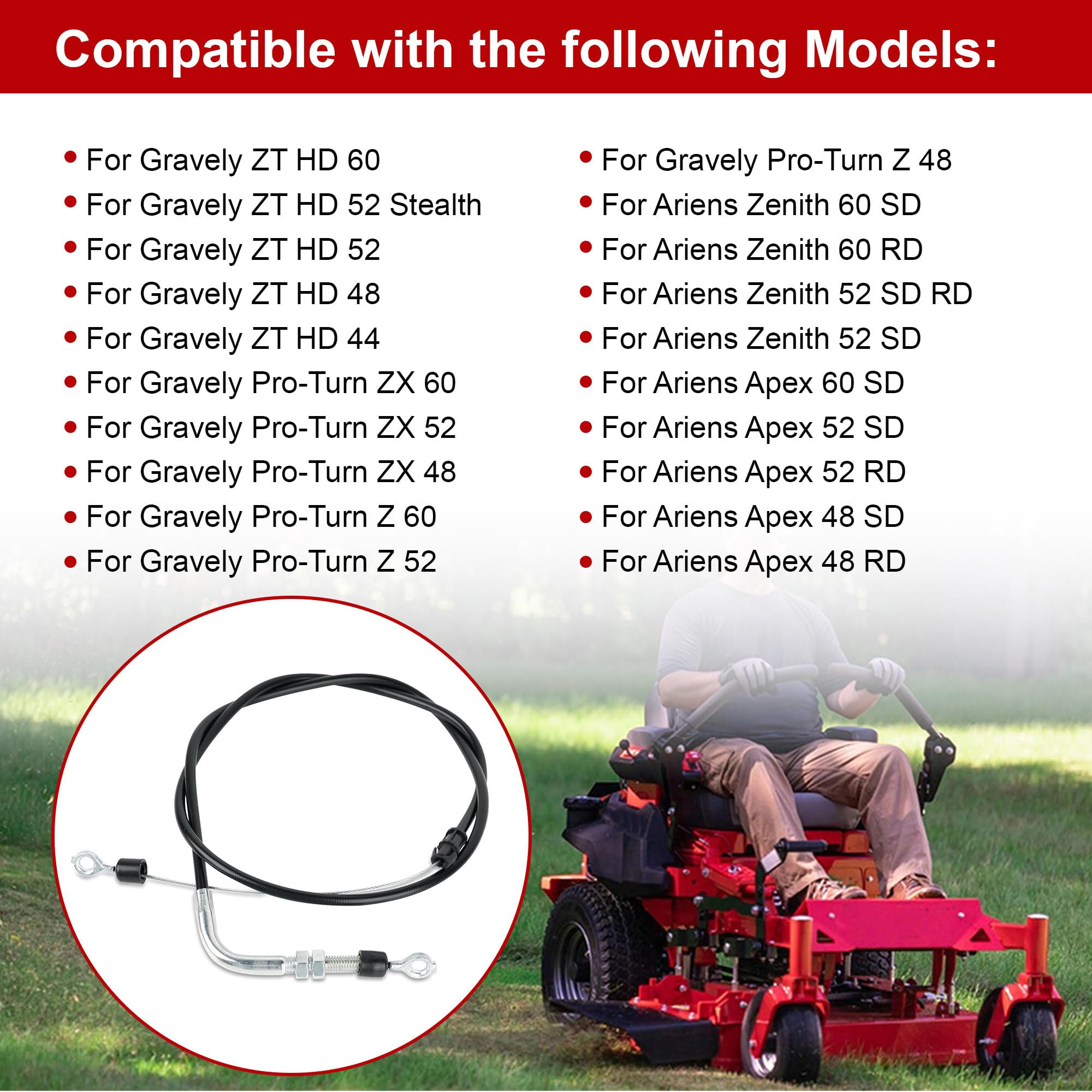 Amazon.com: Parking Brake Cable 06900706 06900640 for