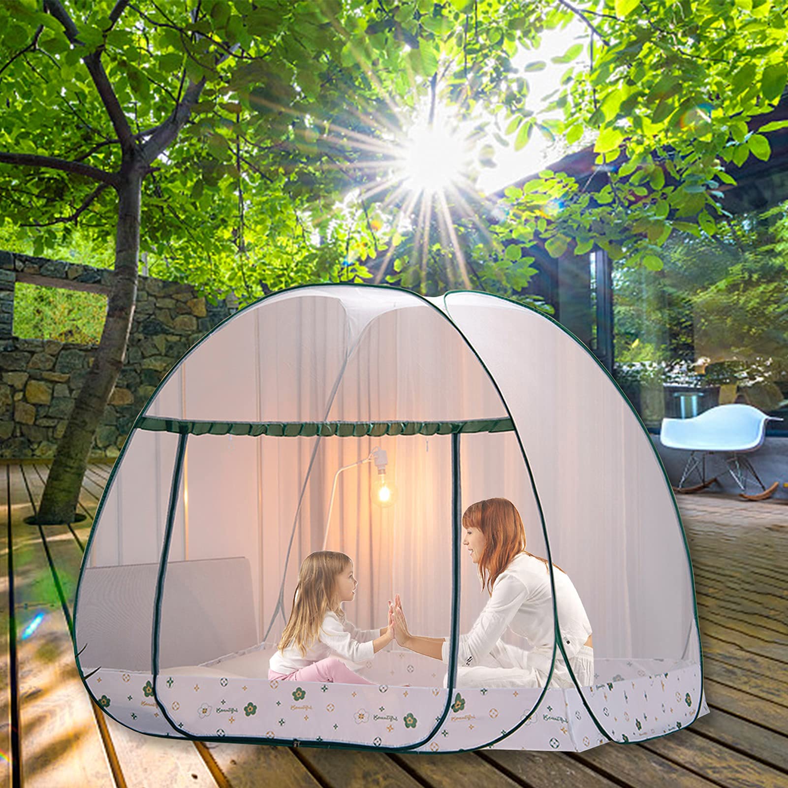 Mosquito Net Tent,Bed Canopy,Canopy Netting, Mosquito Net for Bed, 180 200 150cm Large Portable Tent Travel Single Door Zipper Bed Net, Foldable Mosquito Net for Bedroom Outdoor Camping : Baby