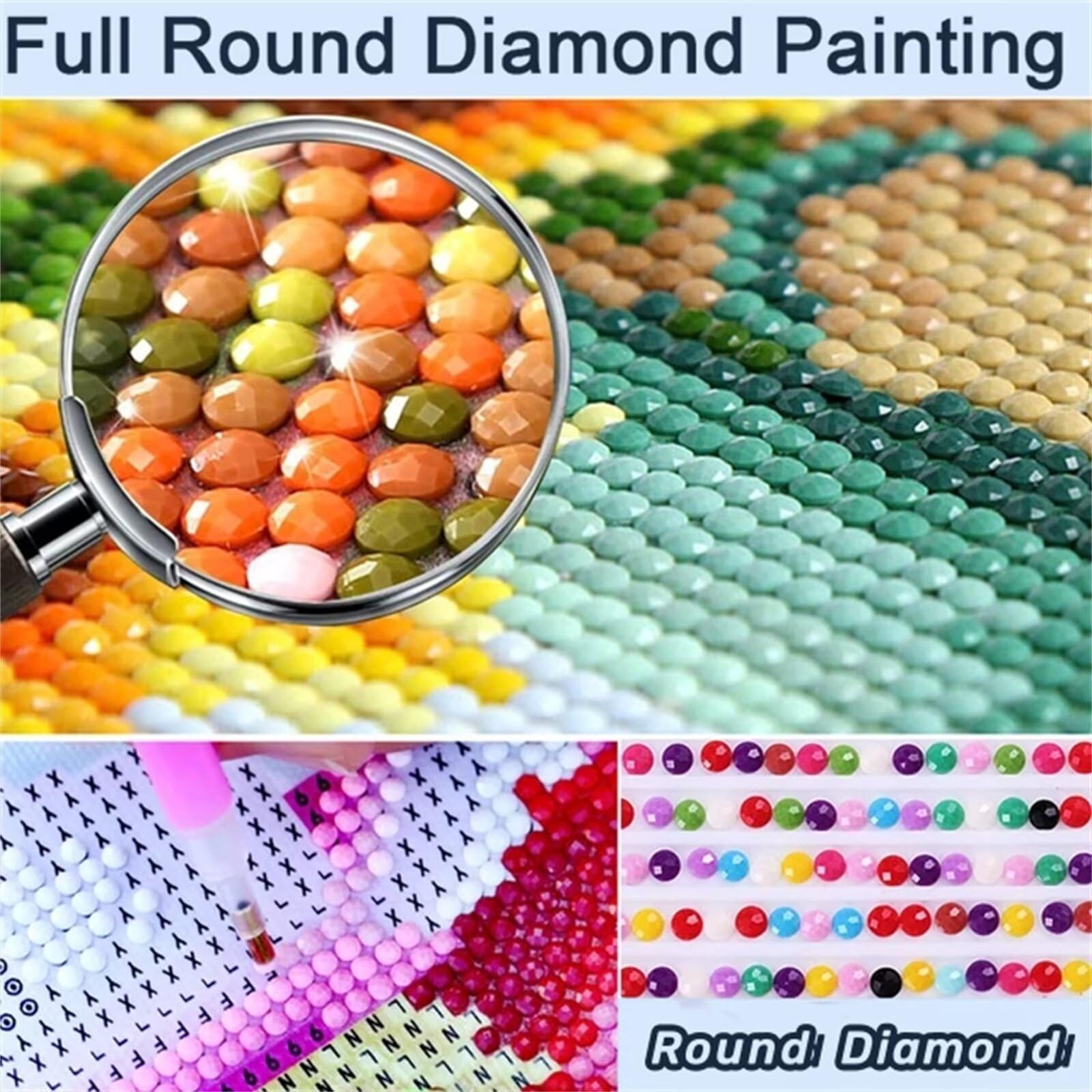 Malarstwo diamentowe 5D, dla dorosłych, biały jednorożec, wodospad, obraz "zrób to sam", obraz do malowania diamentami dla dzieci (80 x 200 cm), zestaw do haftu diamentowego, zestaw do malowania, do