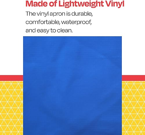 Miniatura 8 de School Smart Delantal de arte, diseño de vinilo fácil de limpiar, 29 x 17 pulgadas, tamaño ajustable para adultos