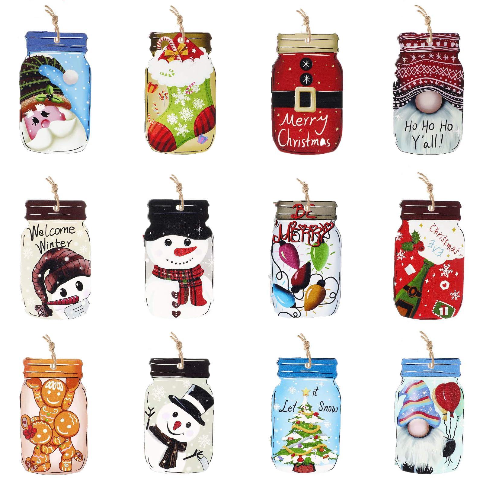 Gingerbread Christmas Ornaments - 16 Pcs -29 Gingerbread Christmas Ornaments - 16 Pcs -29