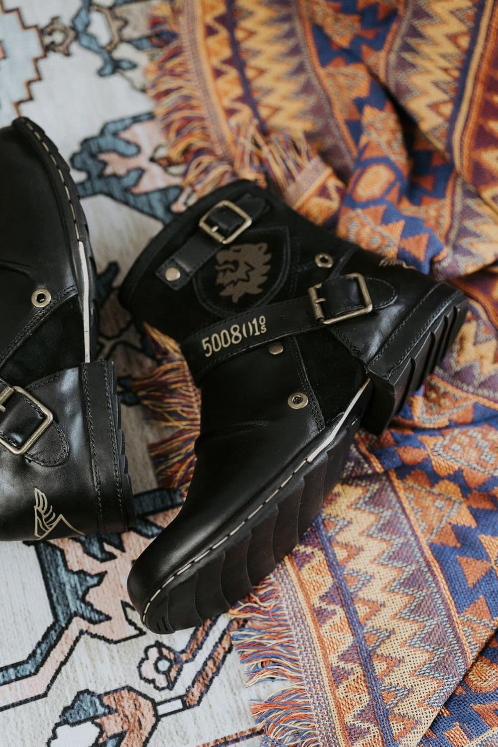 Men's Motorcycle Boots Combat Casual Dress Boot for Men - Image 2