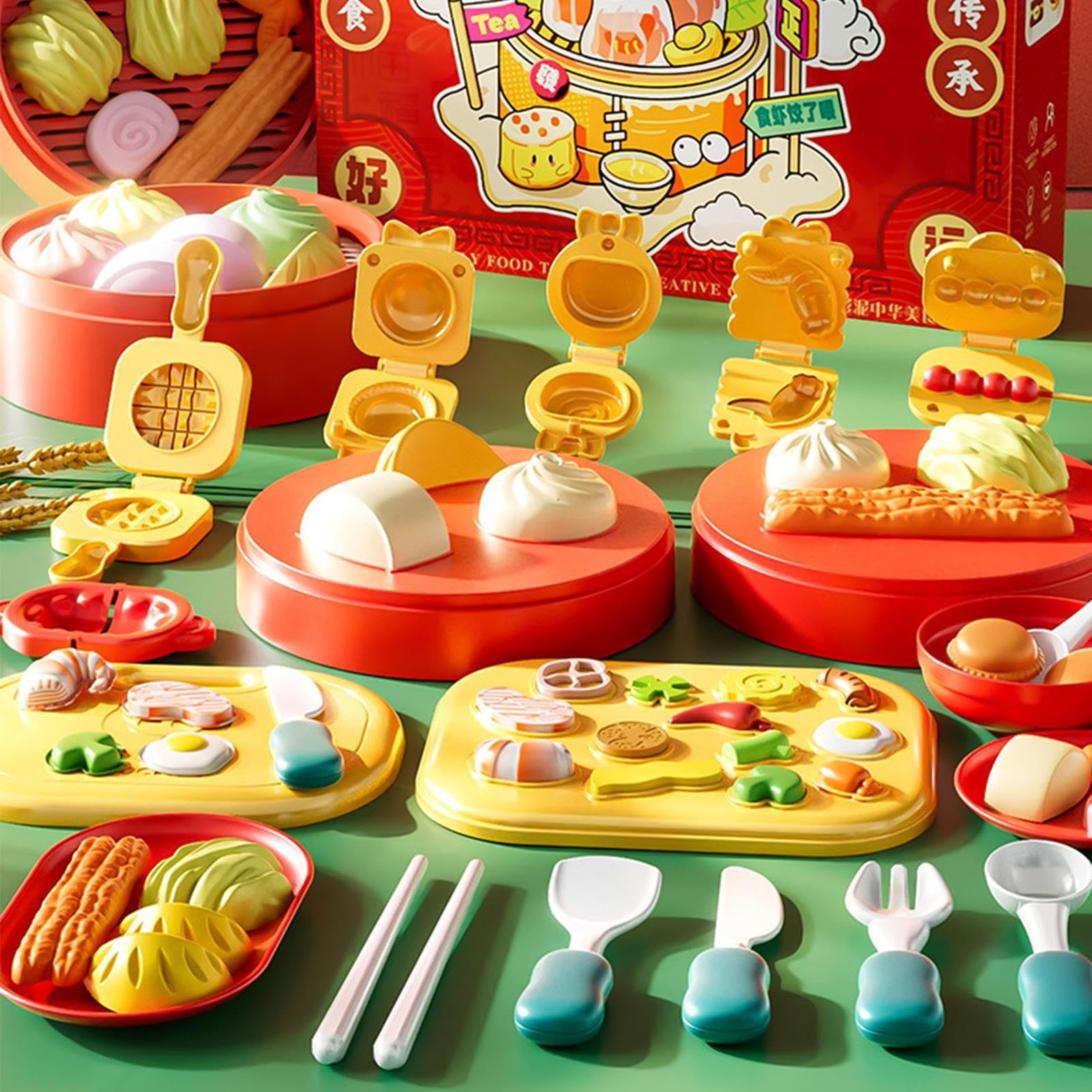 Coffret Pâte À Modeler Artisanat DIY Sur Le Thème De La Cuisine Chinoise