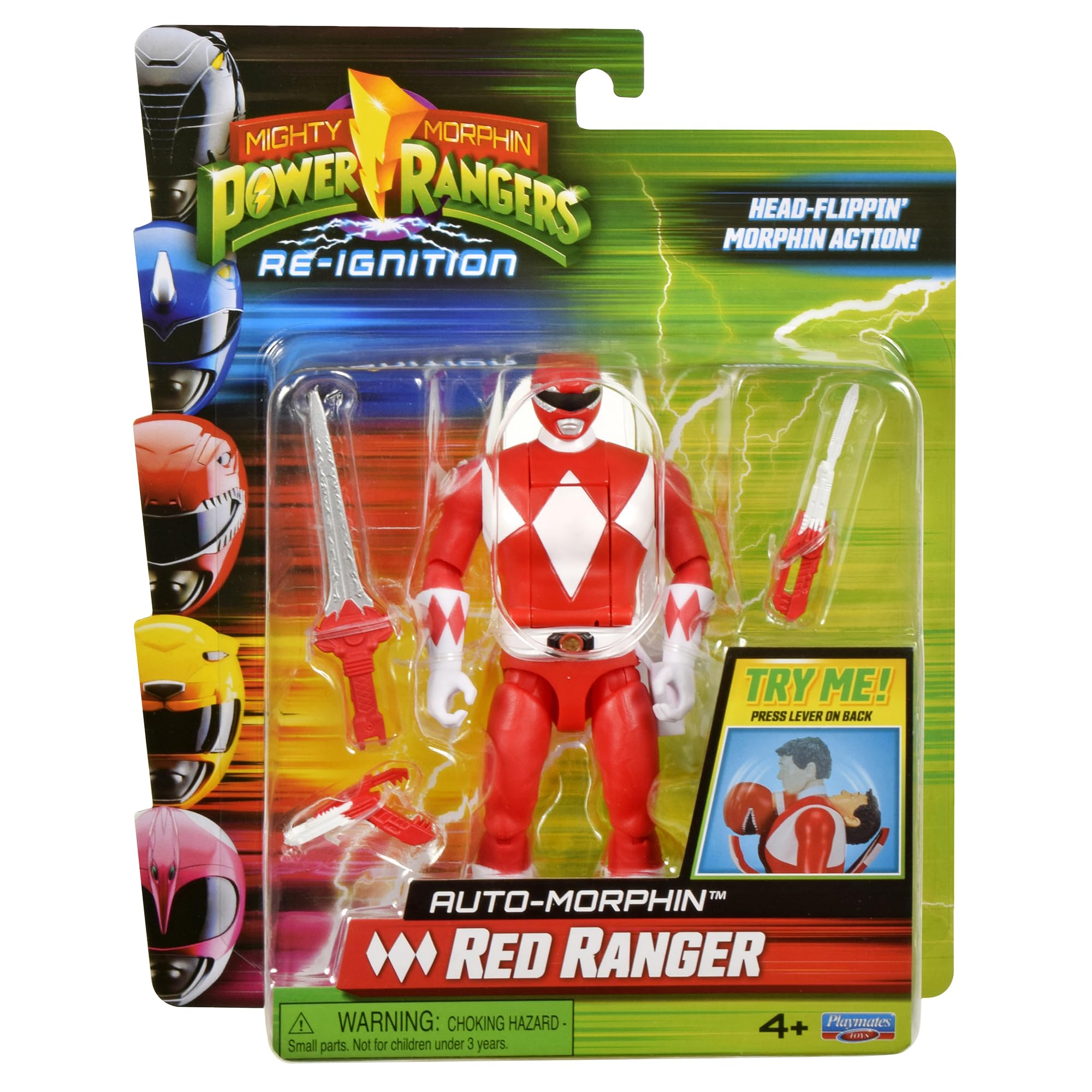 Mighty Morphin Power Rangers - Red Ranger Action Figure : Amazon
