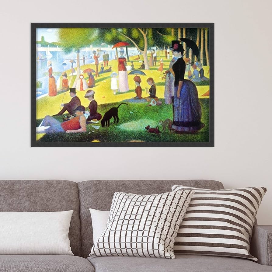 Amazon.co.jp: フレーム付きアートプリント、' Sunday Afternoon on