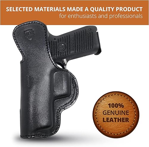 Miniatura 8 de PH - Funda de cuero genuino para pistola Ruger P95, funda táctica de cuero Iwb, funda de cuero para Ruger P95, funda de transporte oculta de cuero,