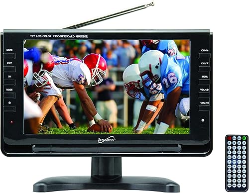 Pantalla LCD portátil ancha de 7 pulgadas con sintonizador de TV digital y entradas USBSD marca SuperSonic para CACC (apta para vehículos